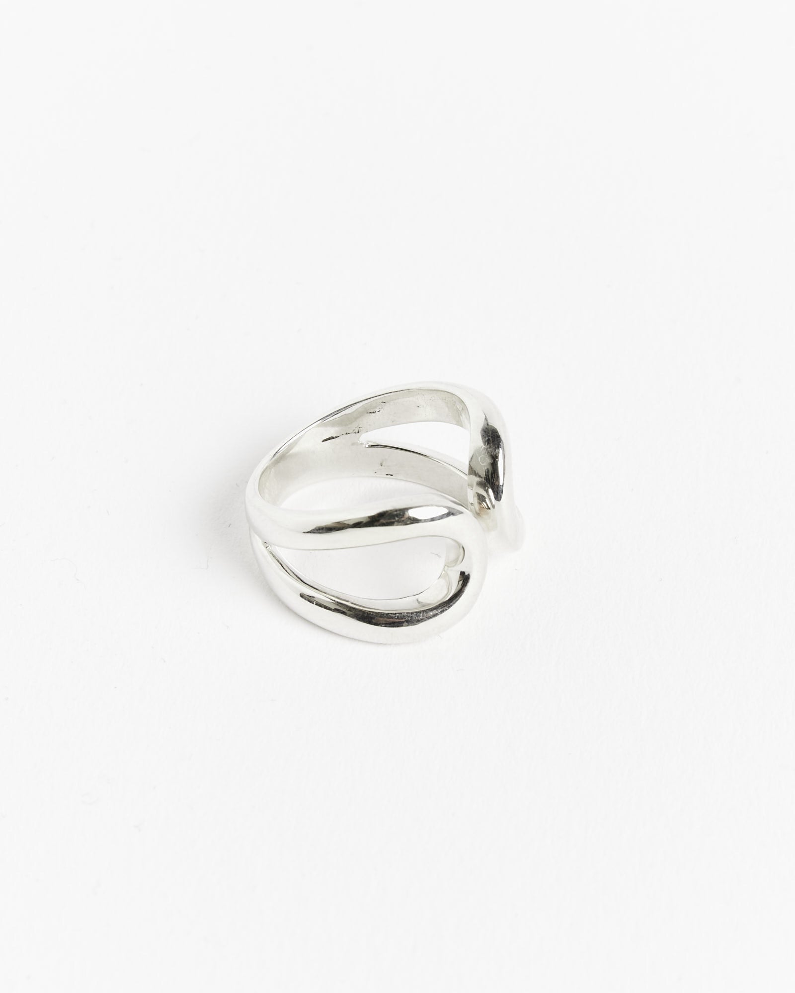 Double Beam Ring in Sterling Silver