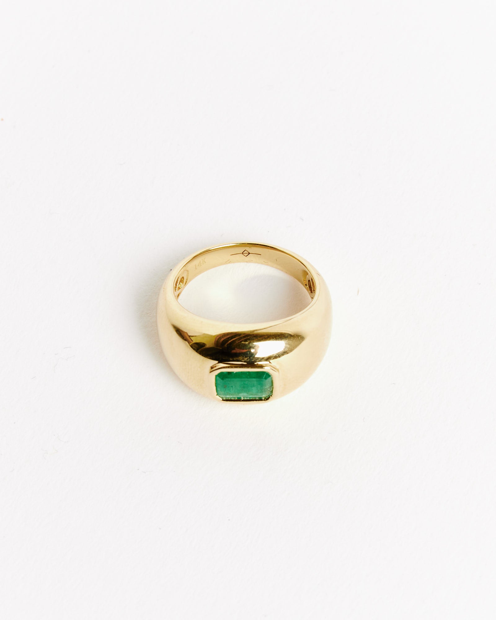 Gabriela Artigas Balloon Ring - 14K/Emerald - 6 - Default Title (265226)