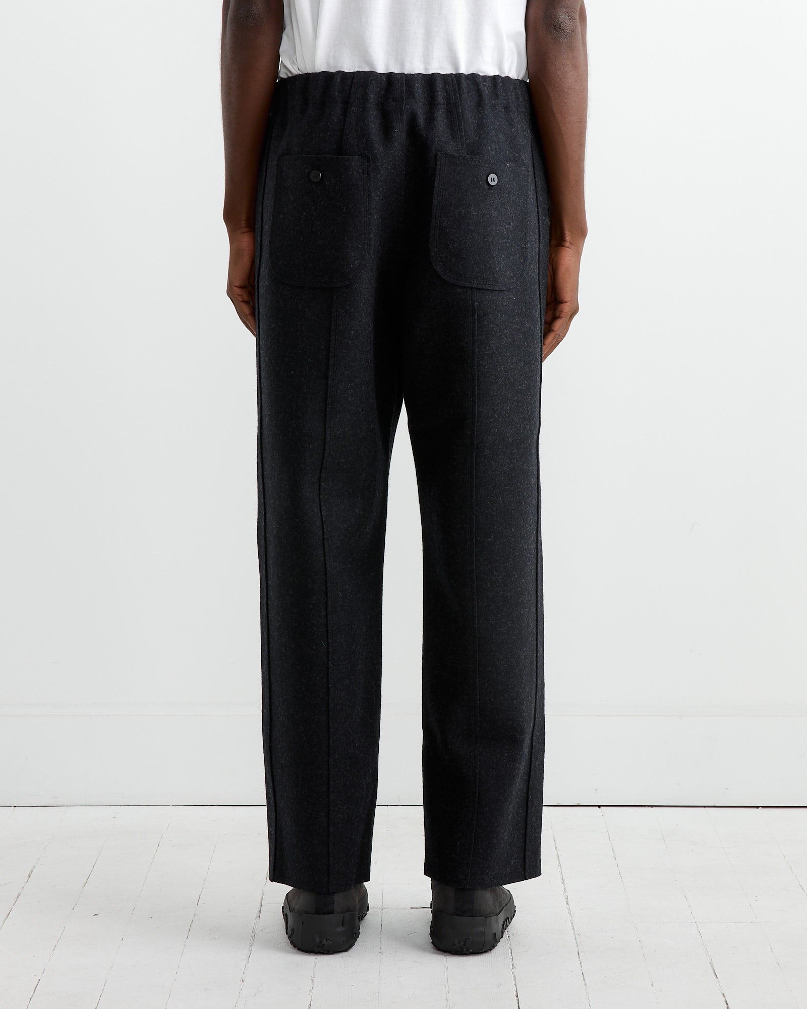 Wool Felt Pant in Grey