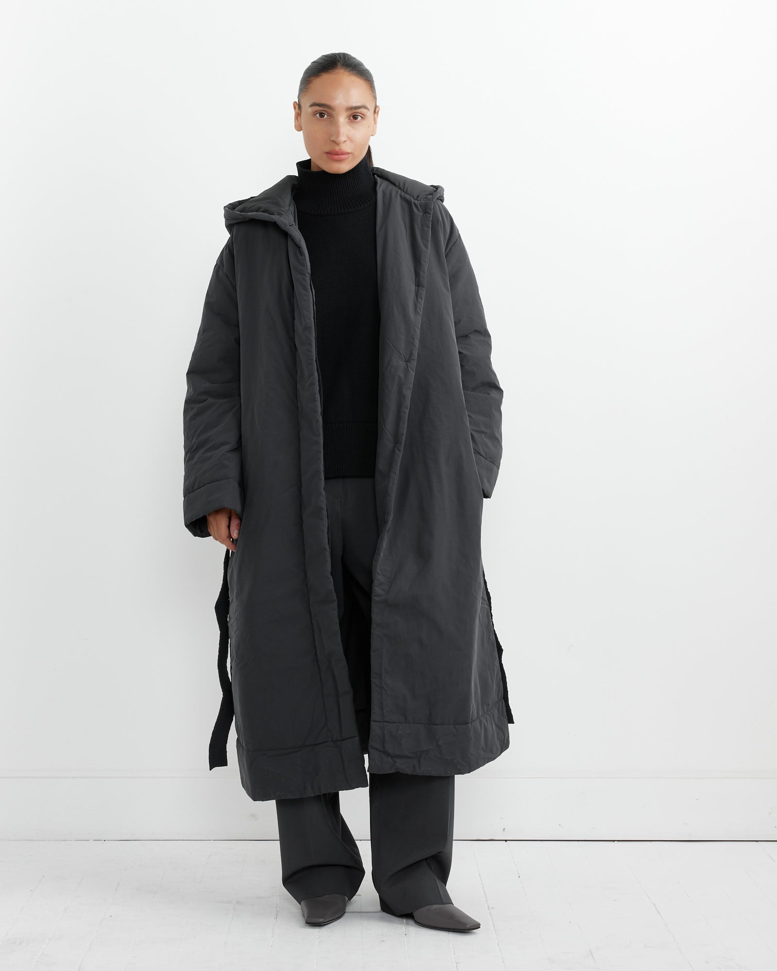 Studio Nicholson Kariba Wrap Puffer Coat Darkest Navy - Darkest Navy / 6 (265497)