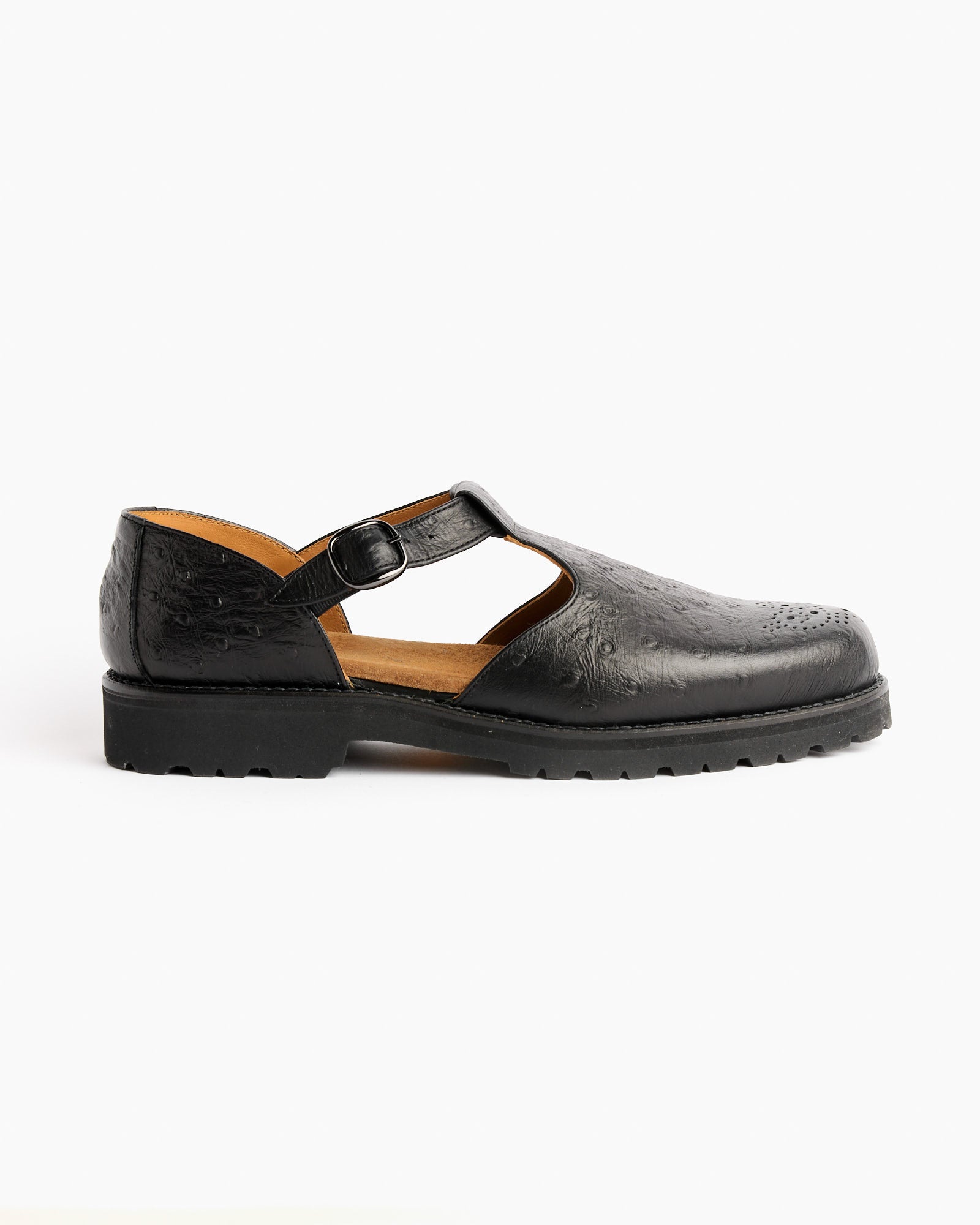 Gurkha Shoes in Ostrich Black