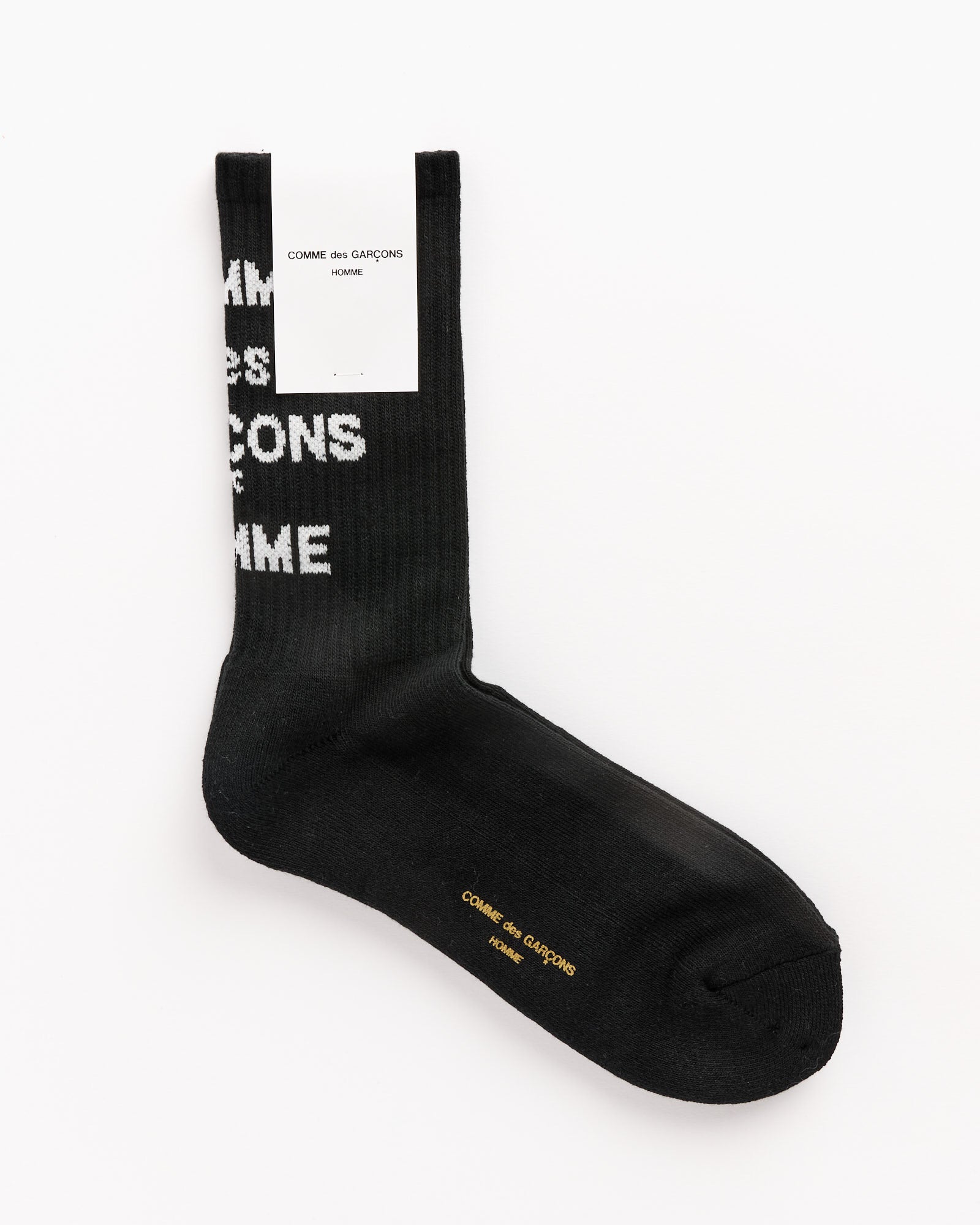 Logo Socks in Black/White