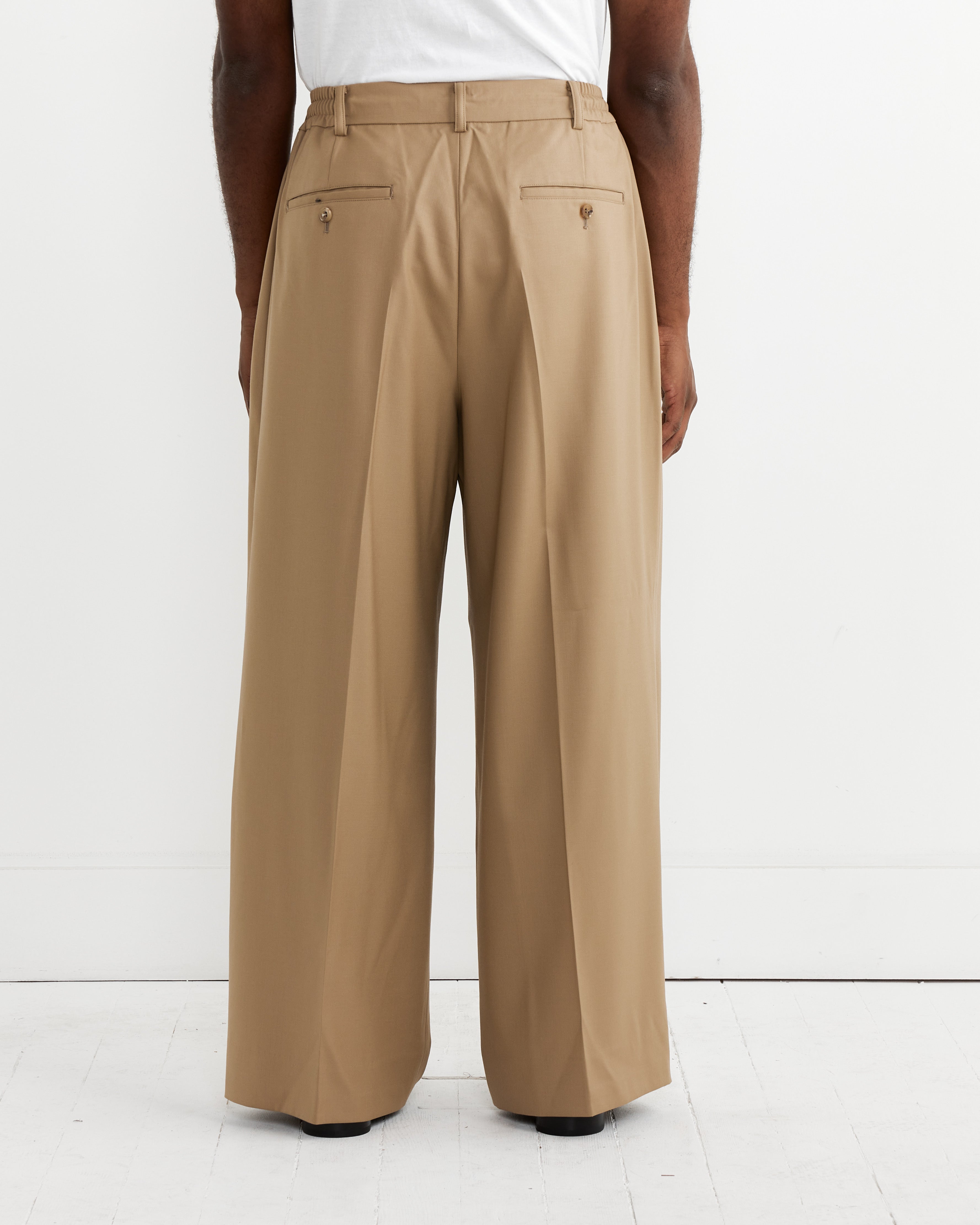 Double Weave Pant in Beige