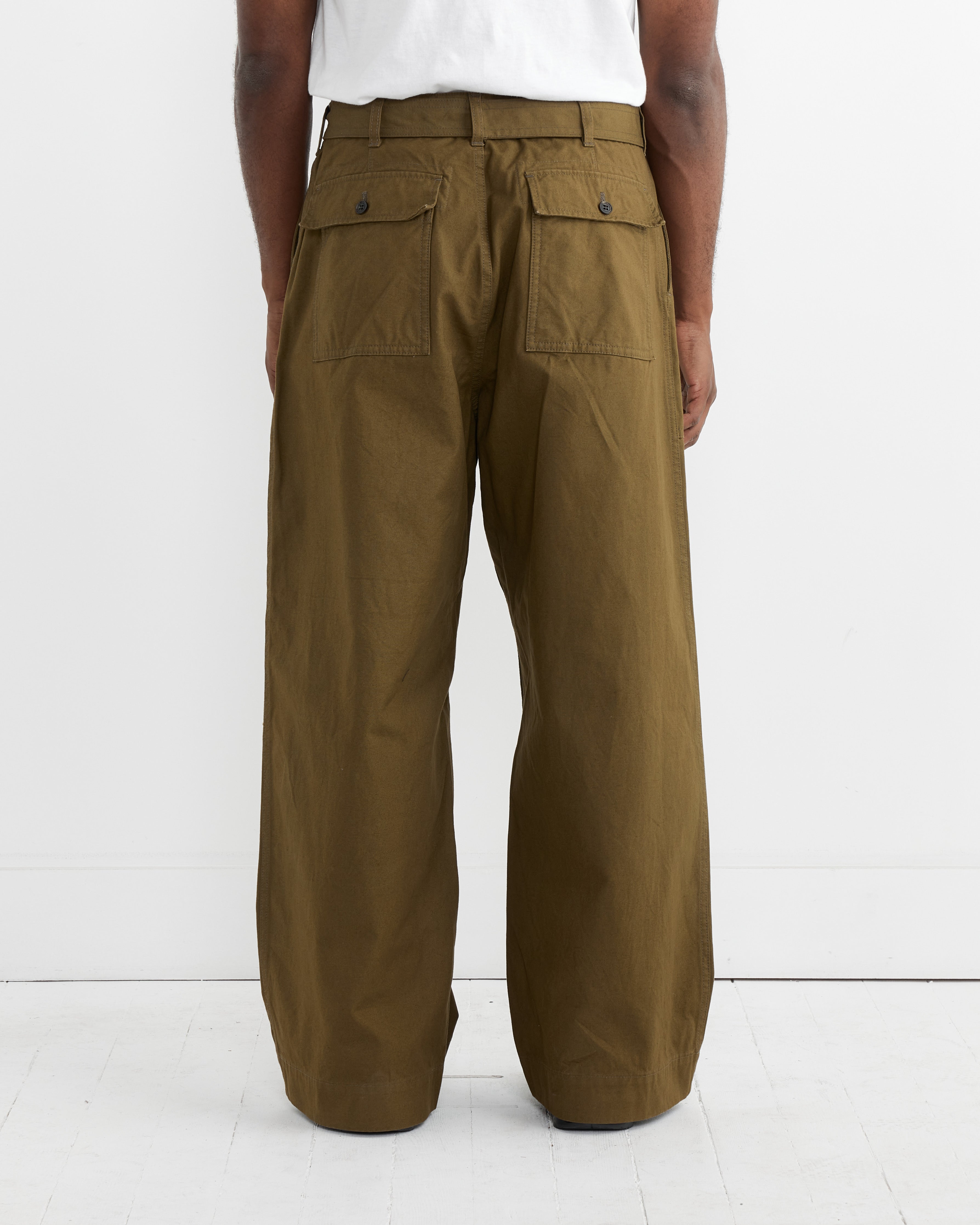 Belted Pant in Khaki