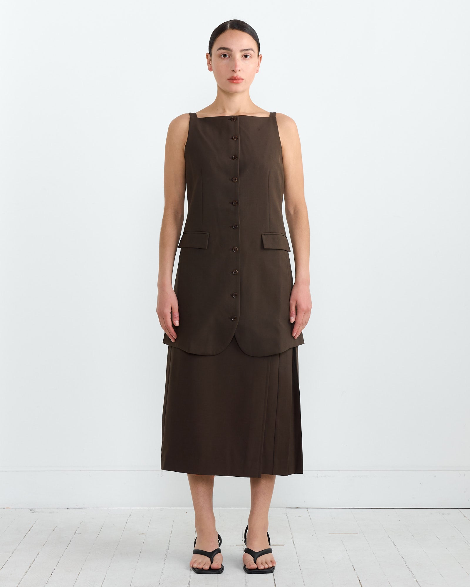 Beaufille Innes Dress Dark Khaki - Dark Khaki / S (265638)