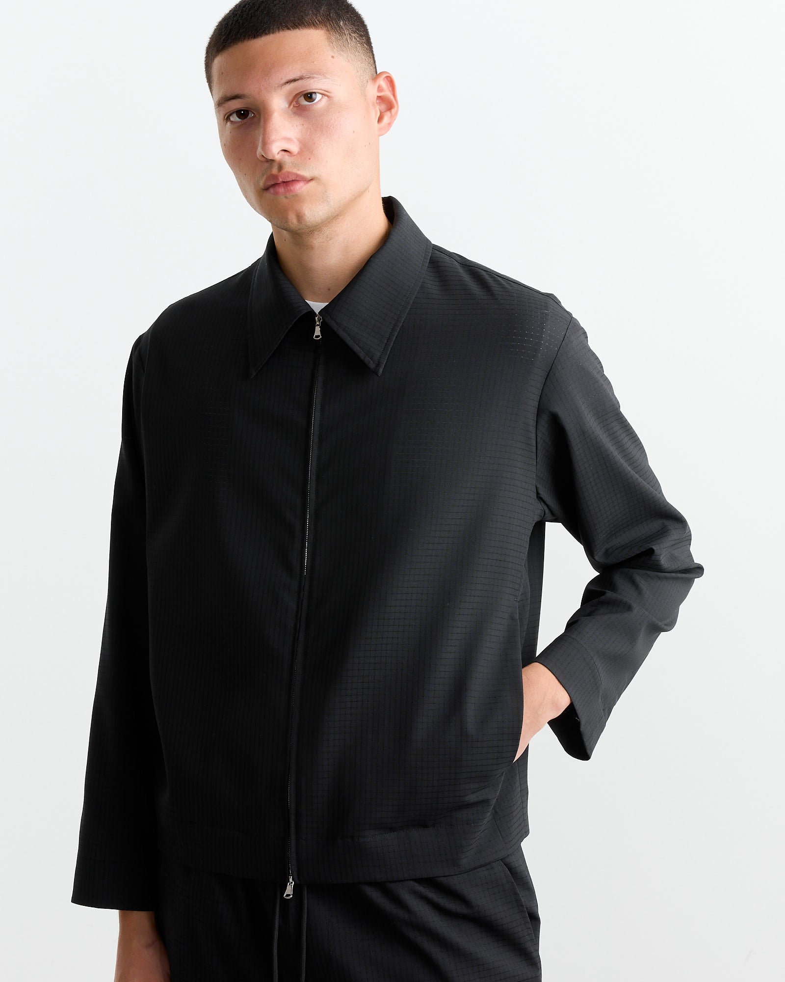 Zip Jacket Air Mesh in Black - Black / M (265716)