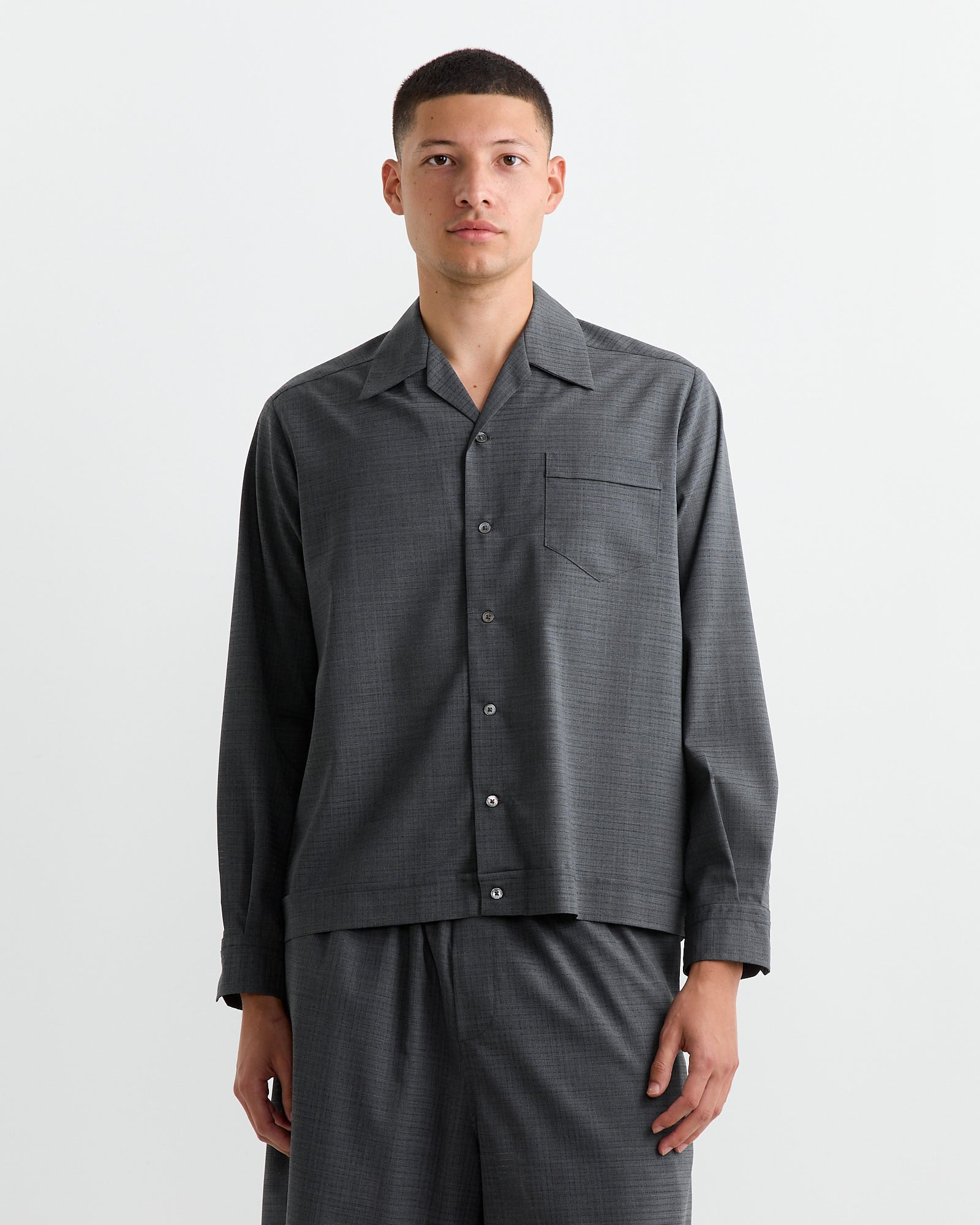 Zach Shirt in Air Mesh Grey - Air Mesh Grey / L (265737)