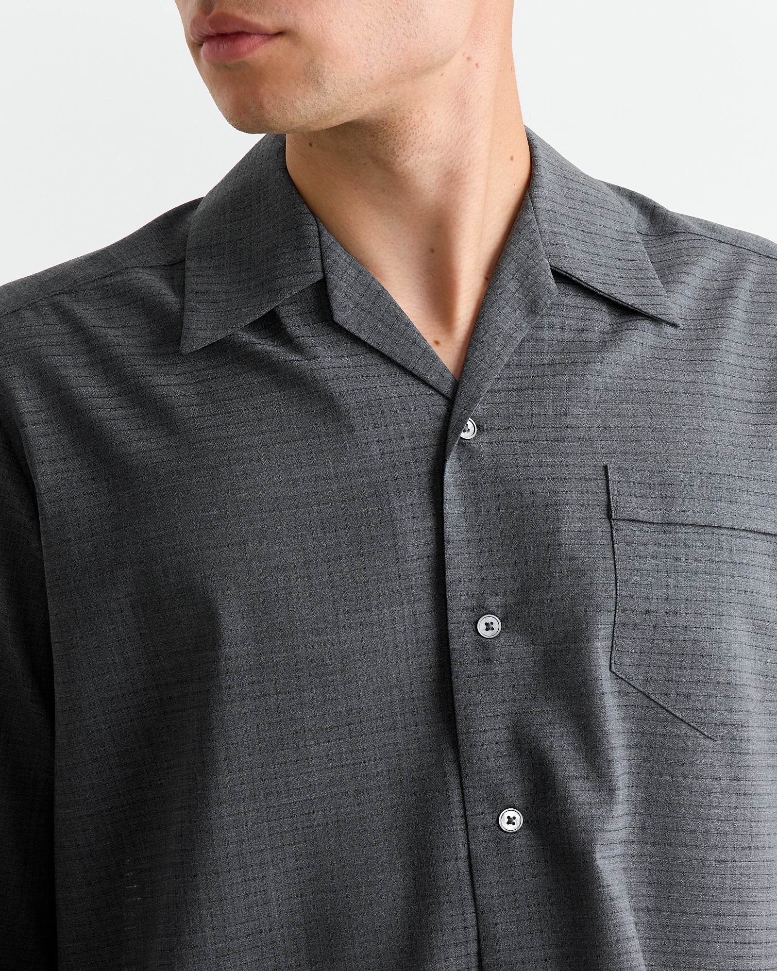 Zach Shirt in Air Mesh Grey - Air Mesh Grey / L (265737)