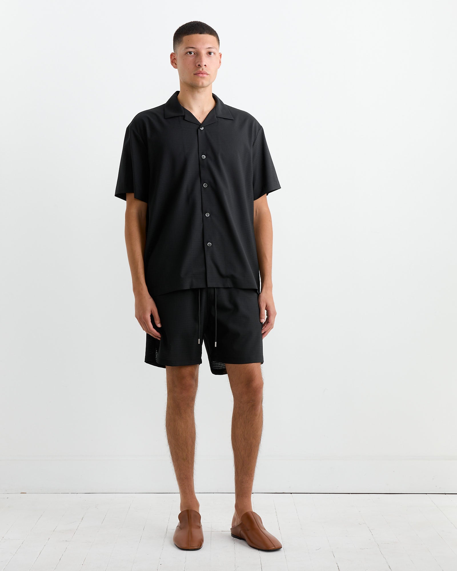 Haus Shirt in Air Mesh Black