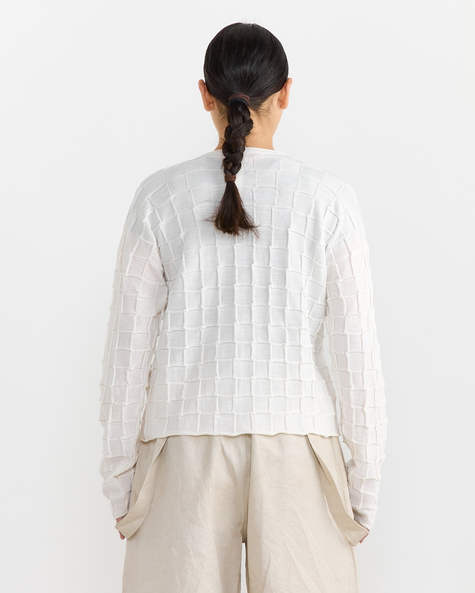 Lauren Manoogian Inlay Cardigan White - White / 1 (265802)