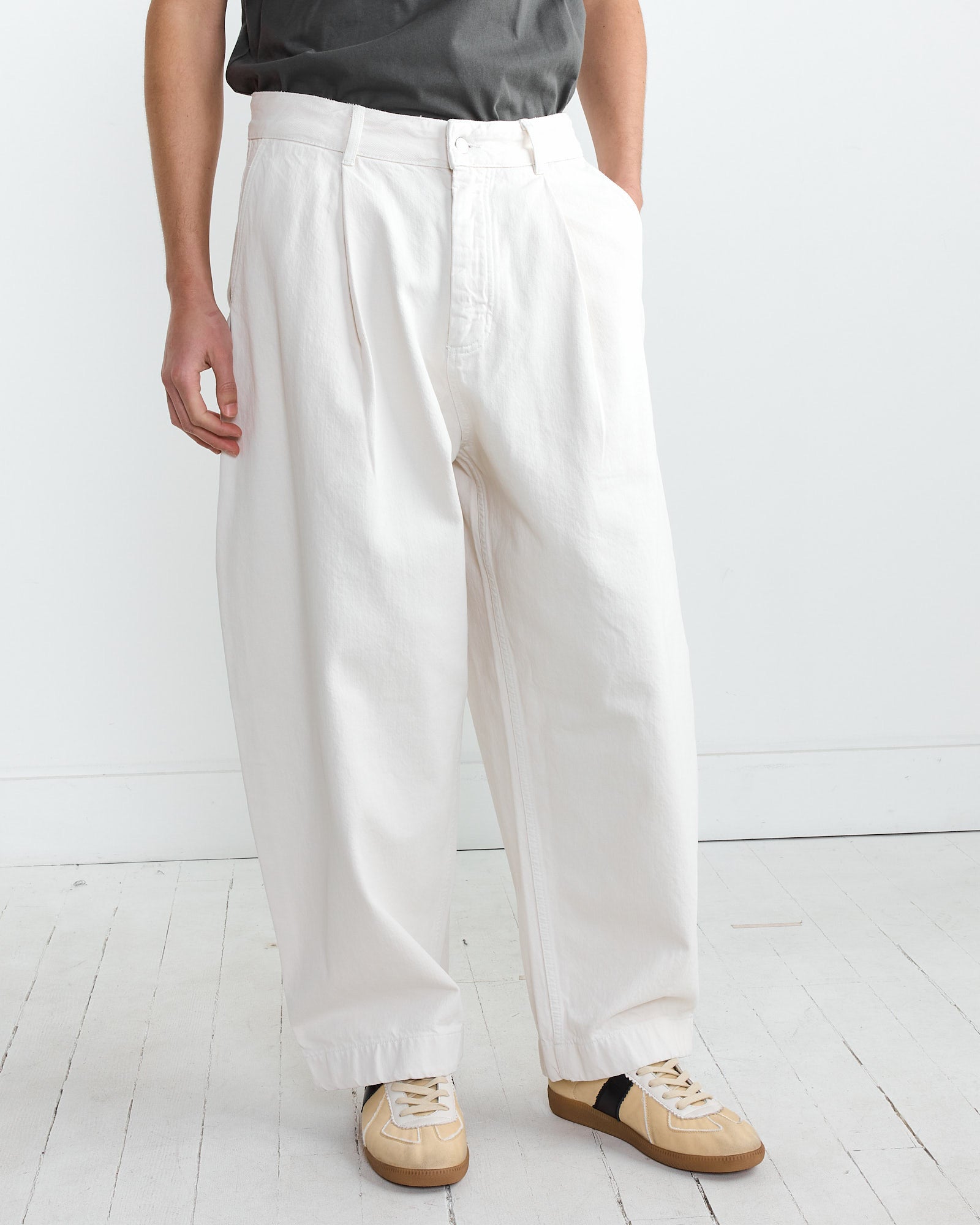 Studio Nicholson Bridges Pant Ice - Ice / L (266098)