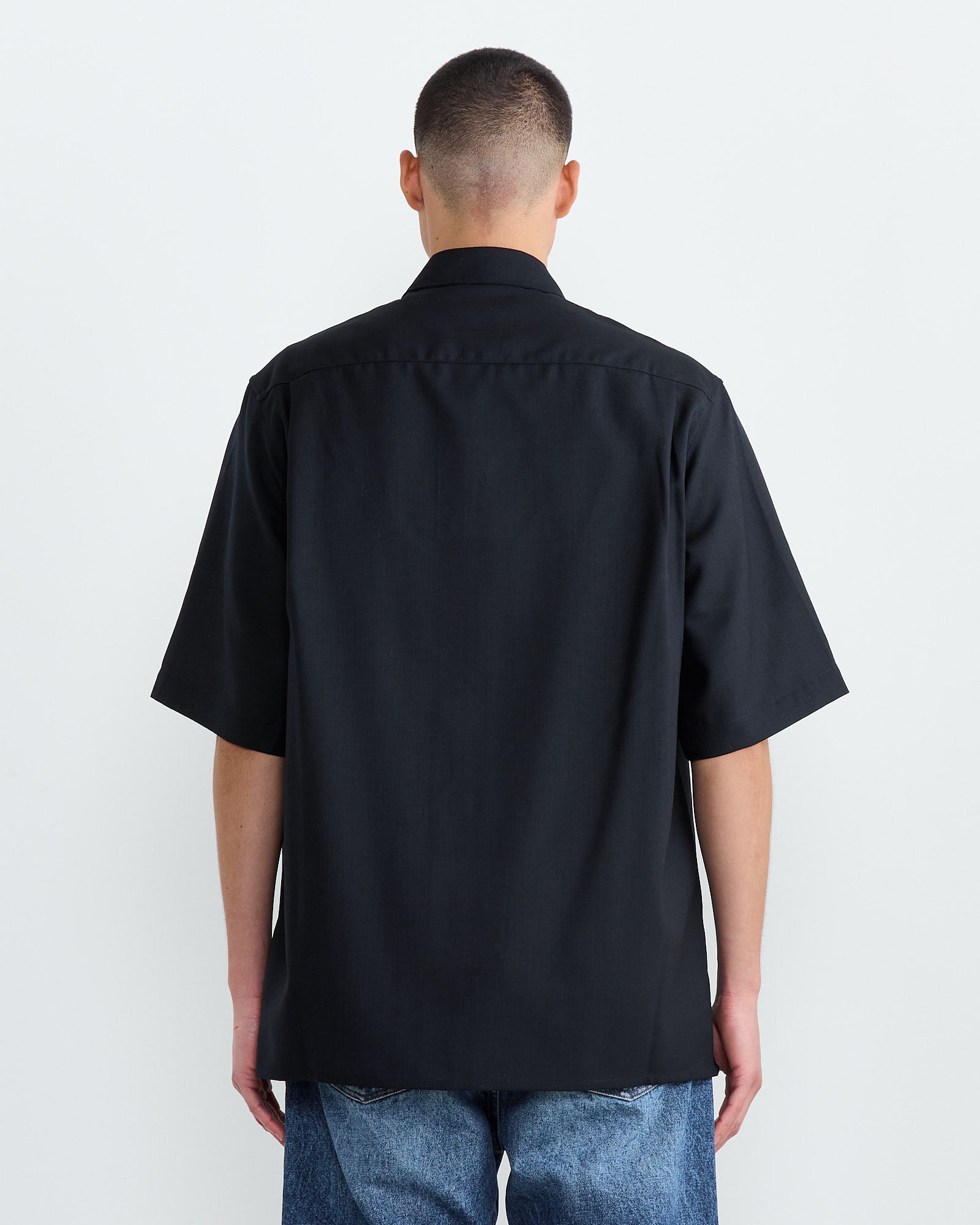 Studio Nicholson Method Shirt Darkest Navy - Darkest Navy / L (266110)