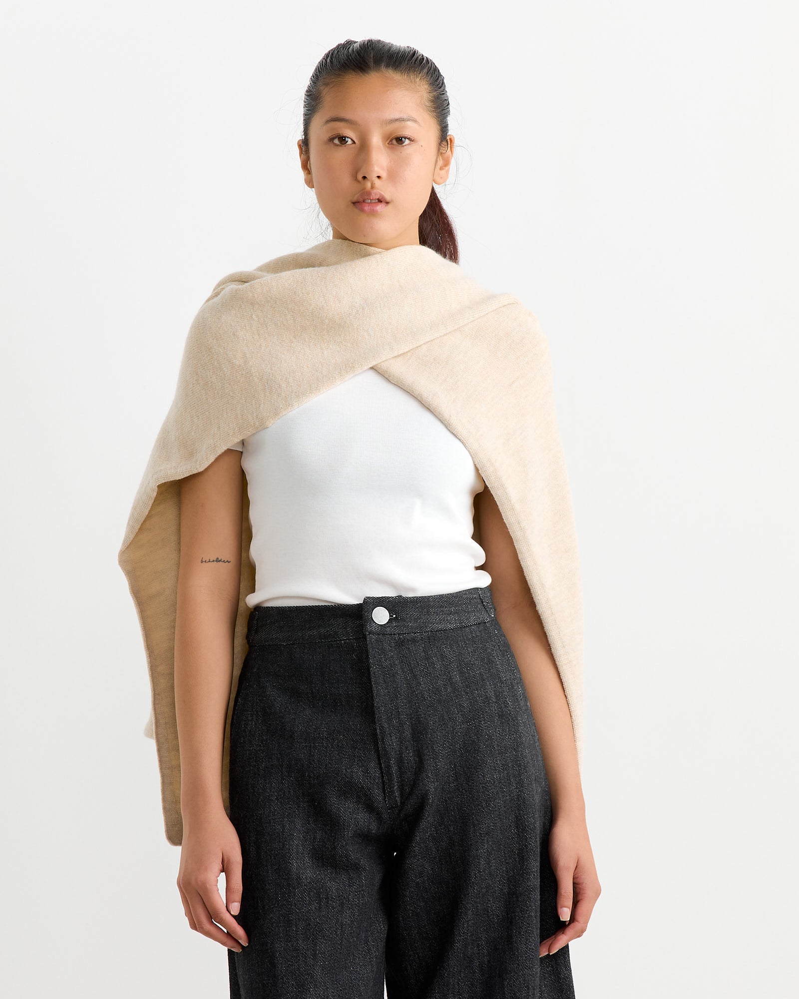 Lauren Manoogian Sleeves Wrap - Ecru - OS - Default Title (266374)