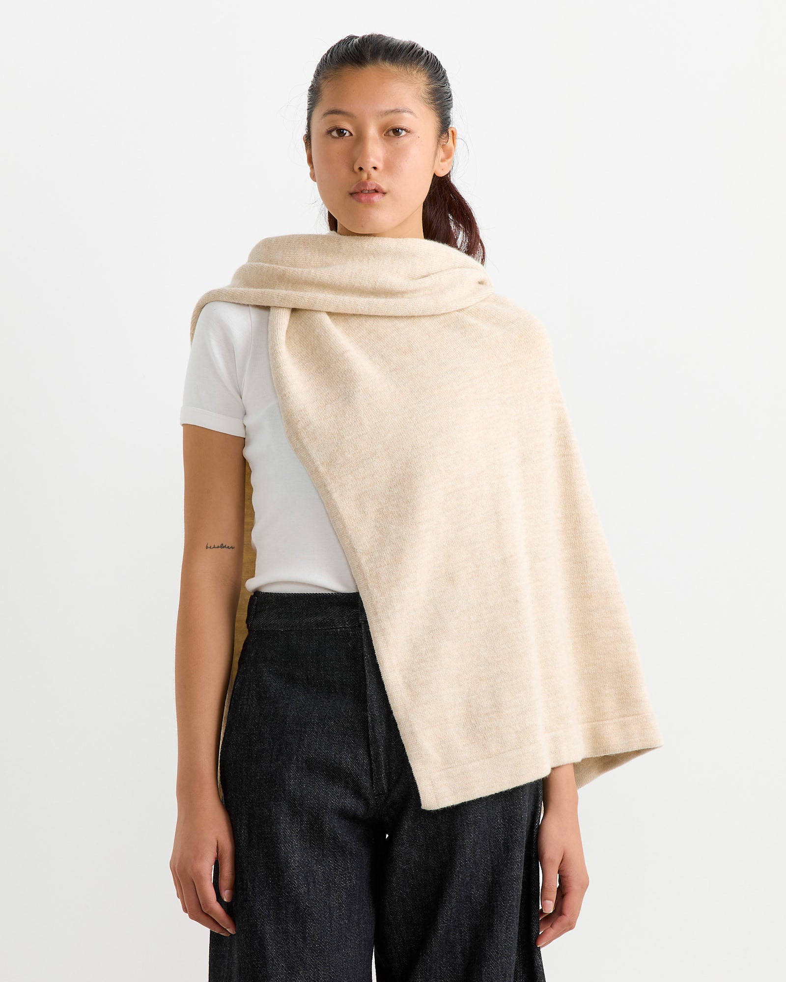 Lauren Manoogian Sleeves Wrap - Ecru - OS - Default Title (266374)