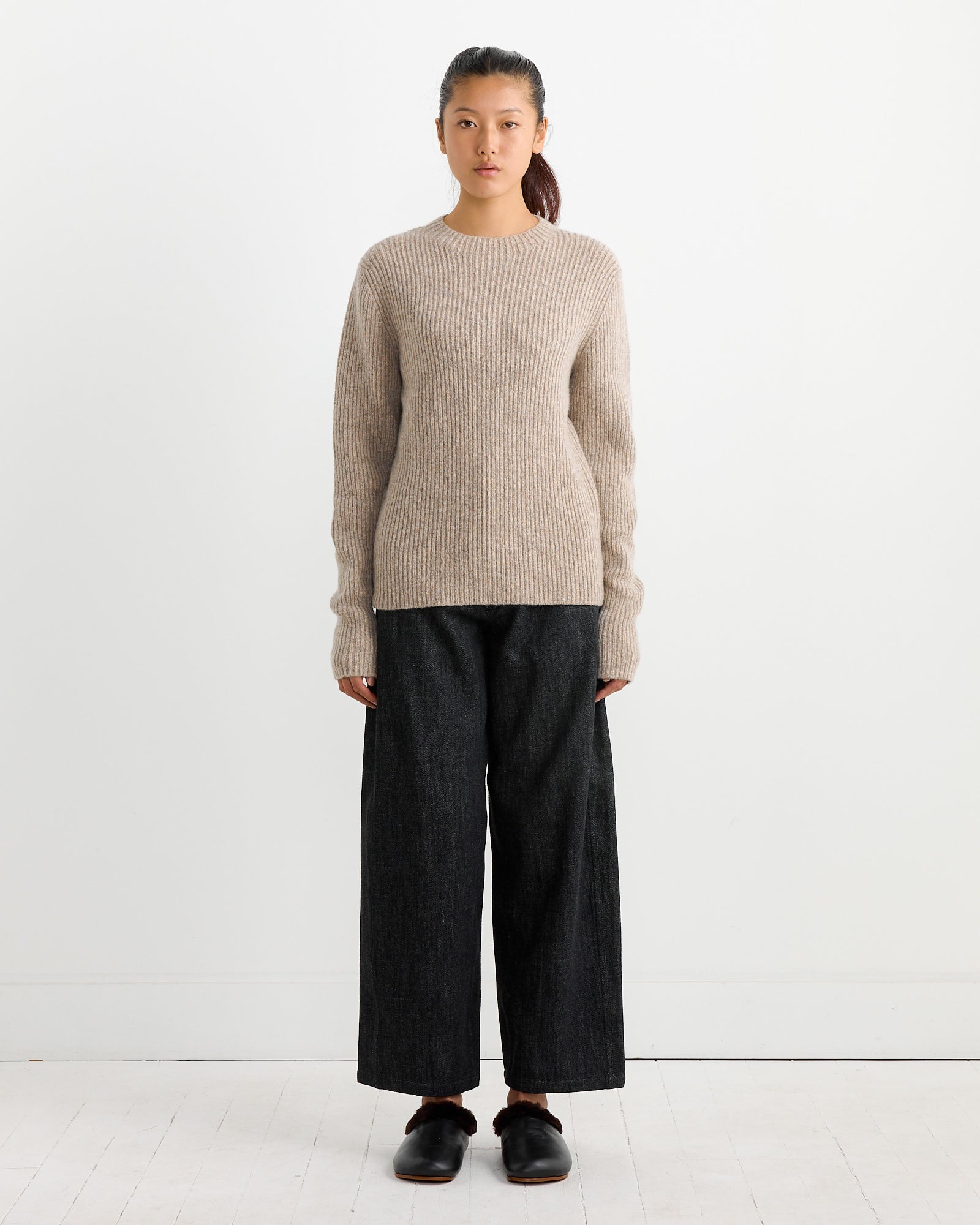 Lauren Manoogian Soft Rib Crewneck Dust - Dust / 1 (266382)