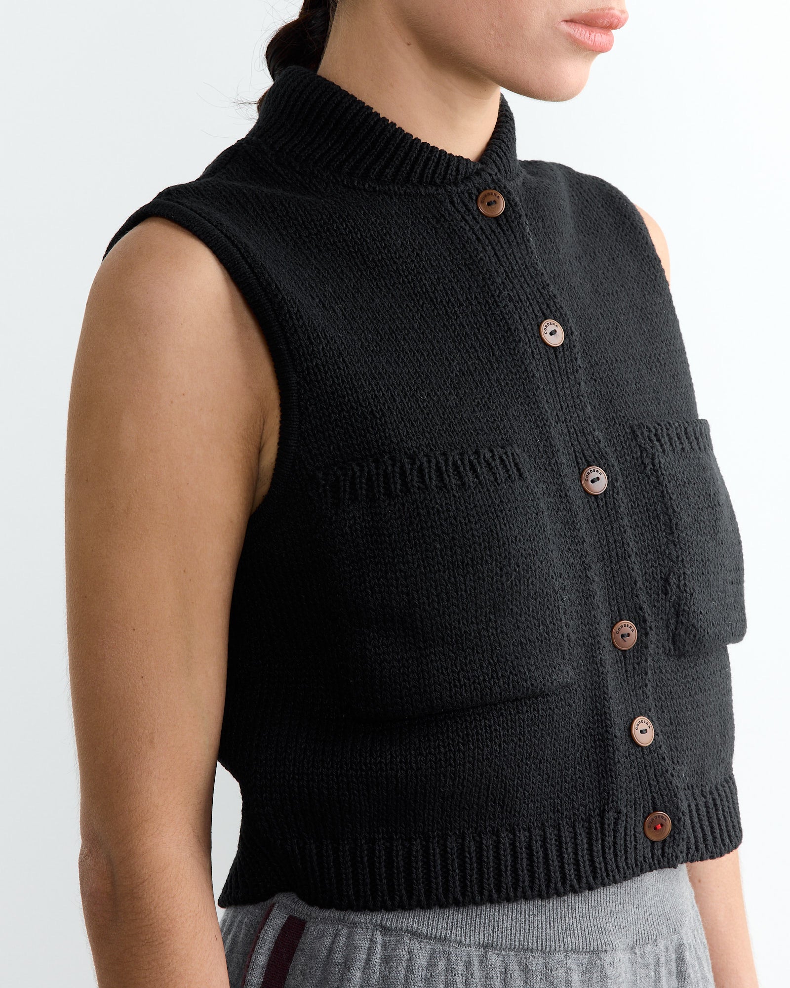 Cordera Cotton Waistcoat - Black - OS - Default Title (266387)