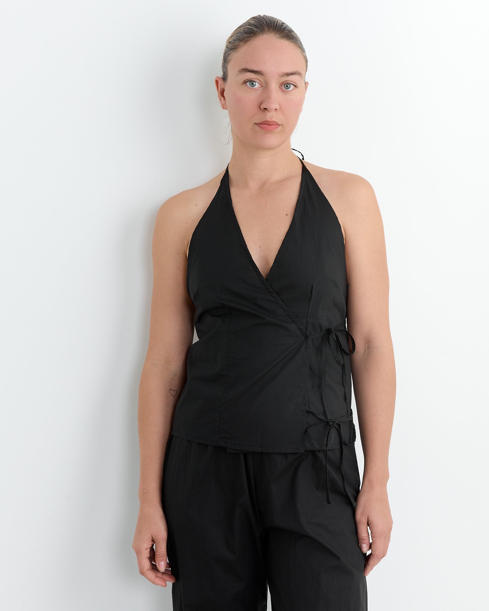 Deiji Studios Drawcord Halter Black - Black / S (266401)