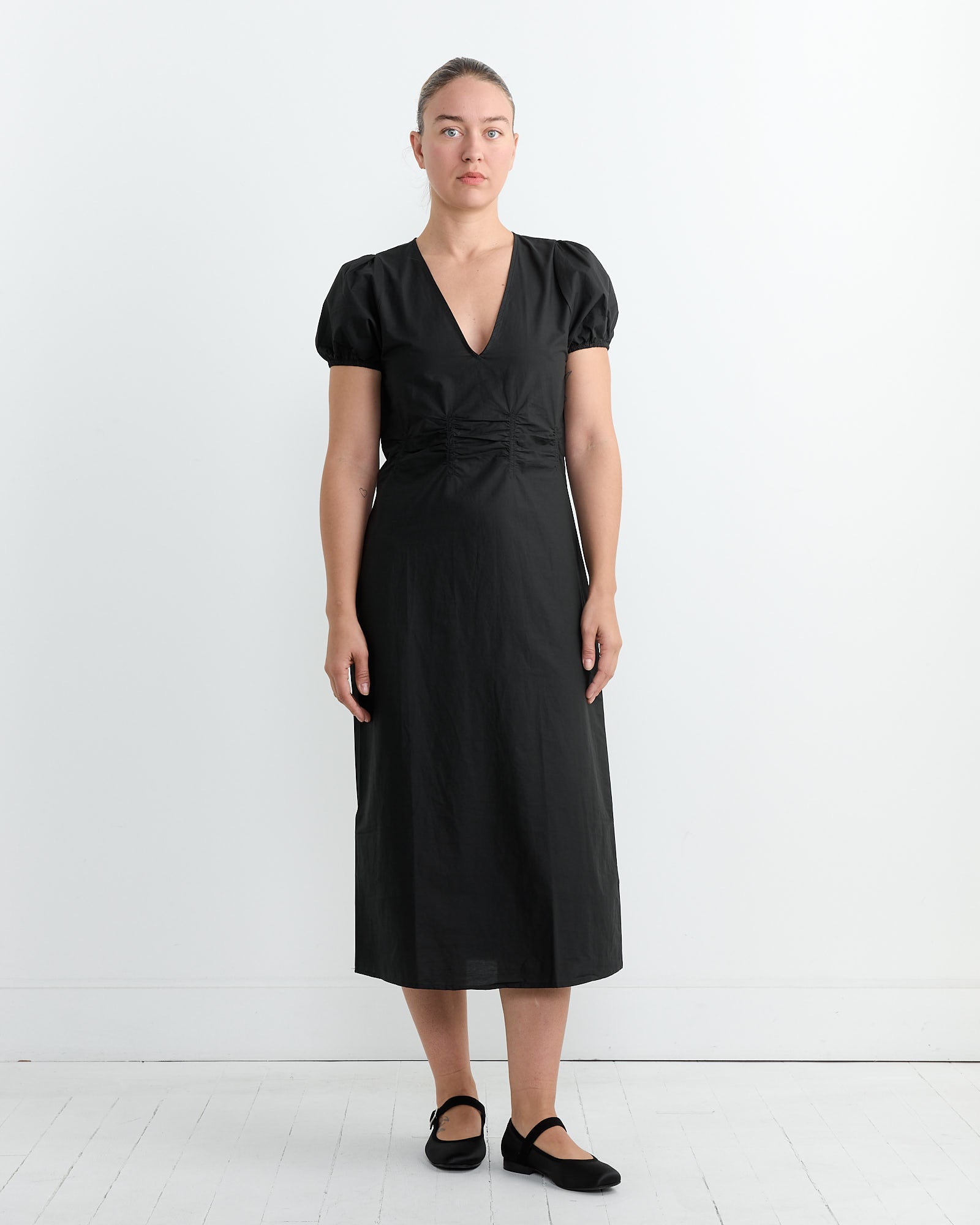 Deiji Studios Pinched Dress Black - Black / S (266405)