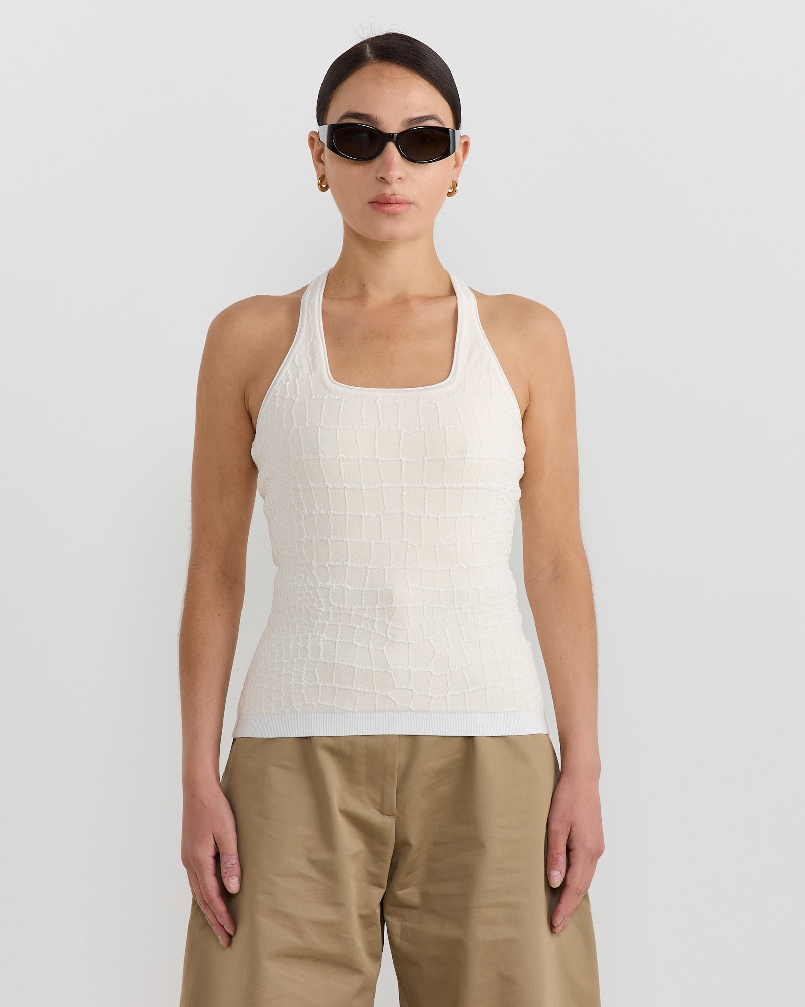 Jacquemus Le Debardeur Scala Top Off White - Off White / 38 (266724)