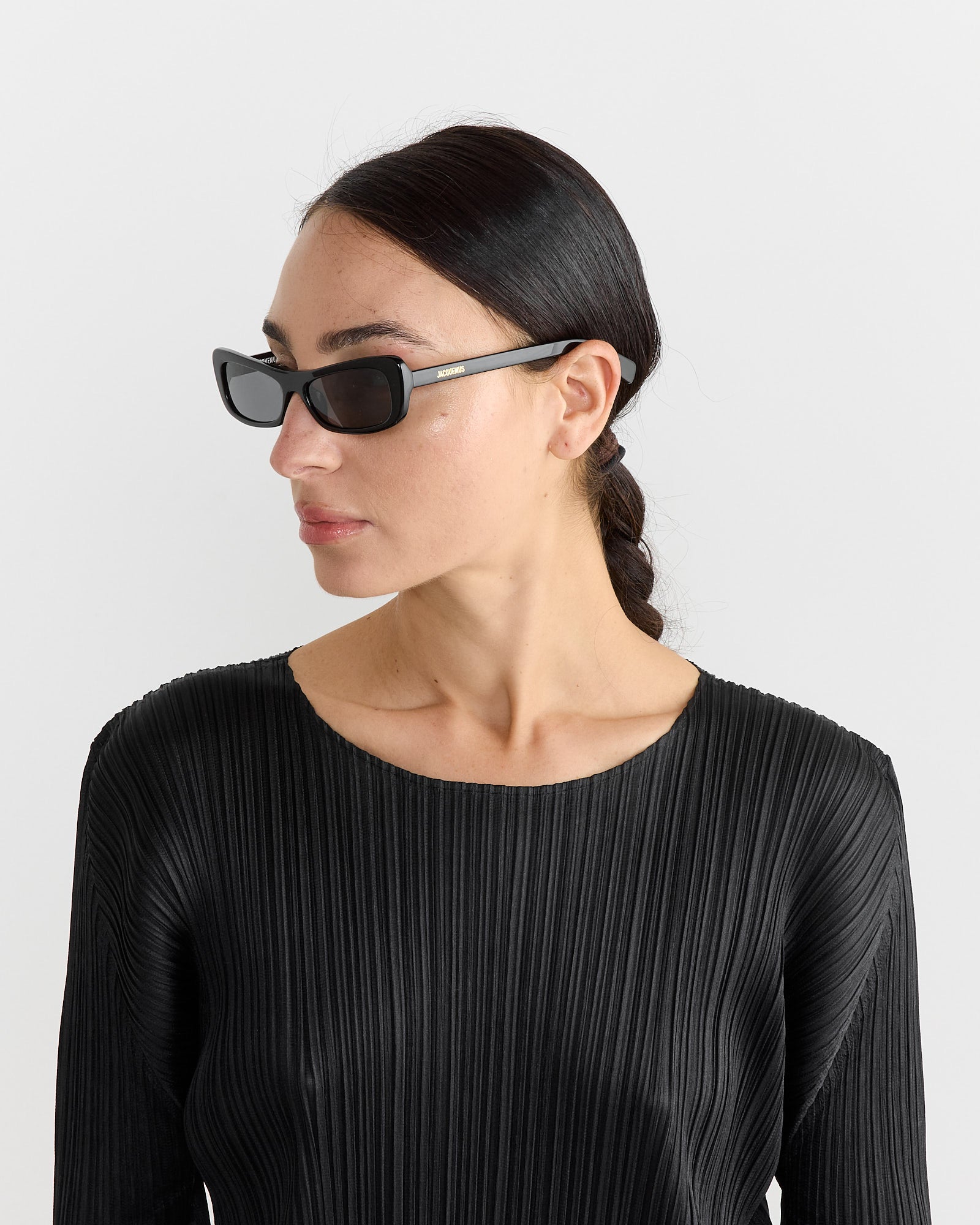 Jacquemus x Linda Farrow Capri Sunglasses Black - Black / OS (266764)