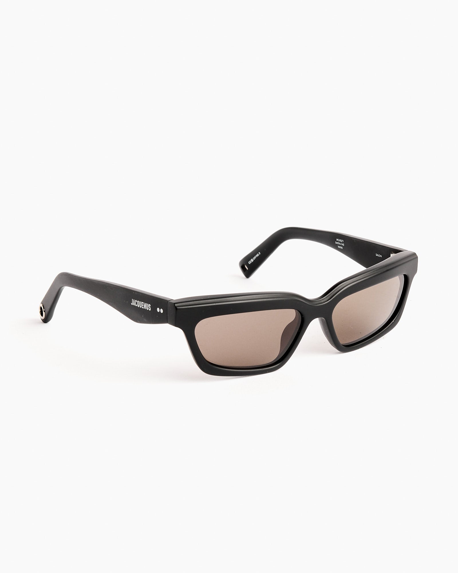 Jacquemus x Linda Farrow Salon Sunglasses - Matt Black/Silver/Grey - Default Title (266768)