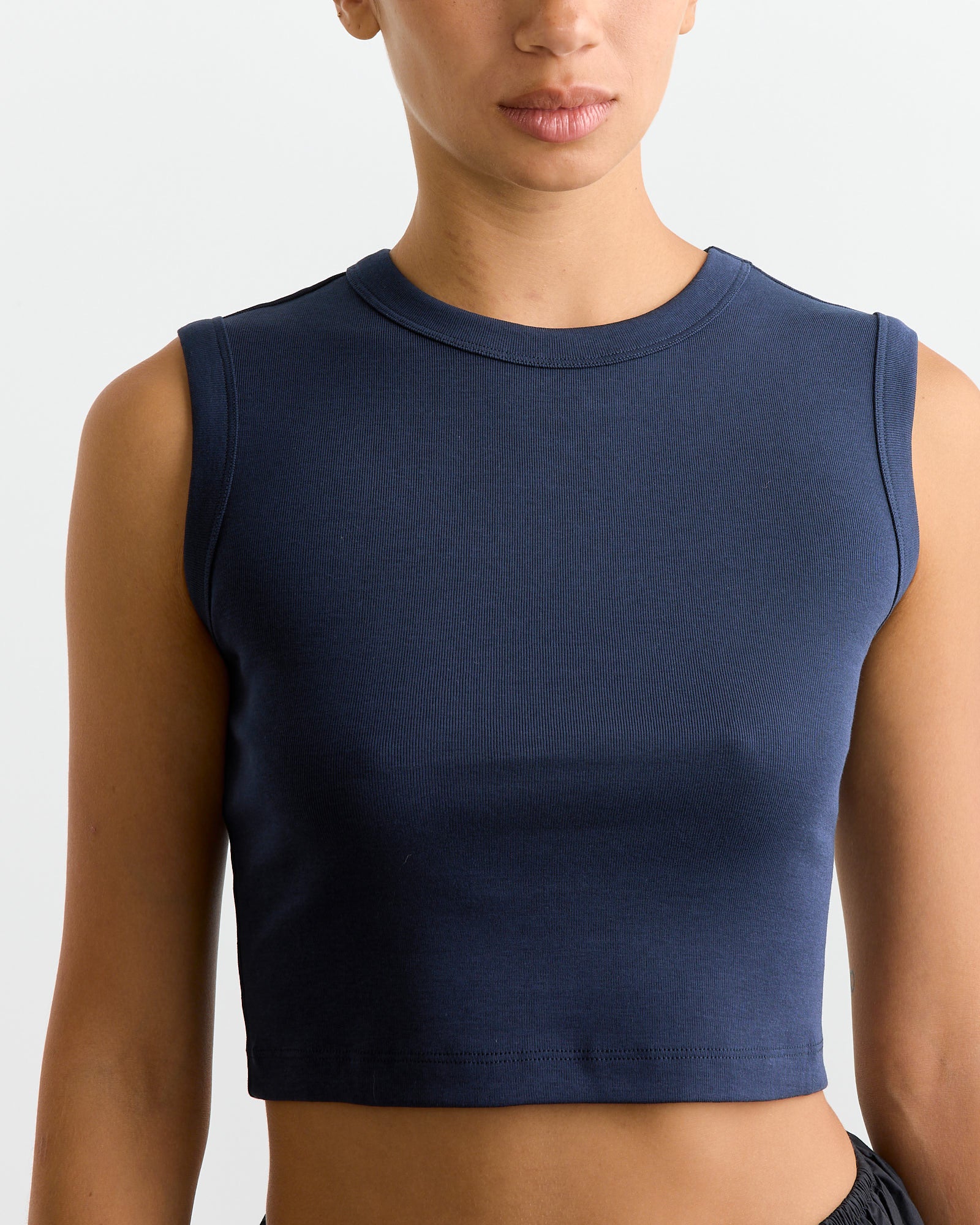 FLORE FLORE Esme Crop Tank Navy - Navy / S (266812)