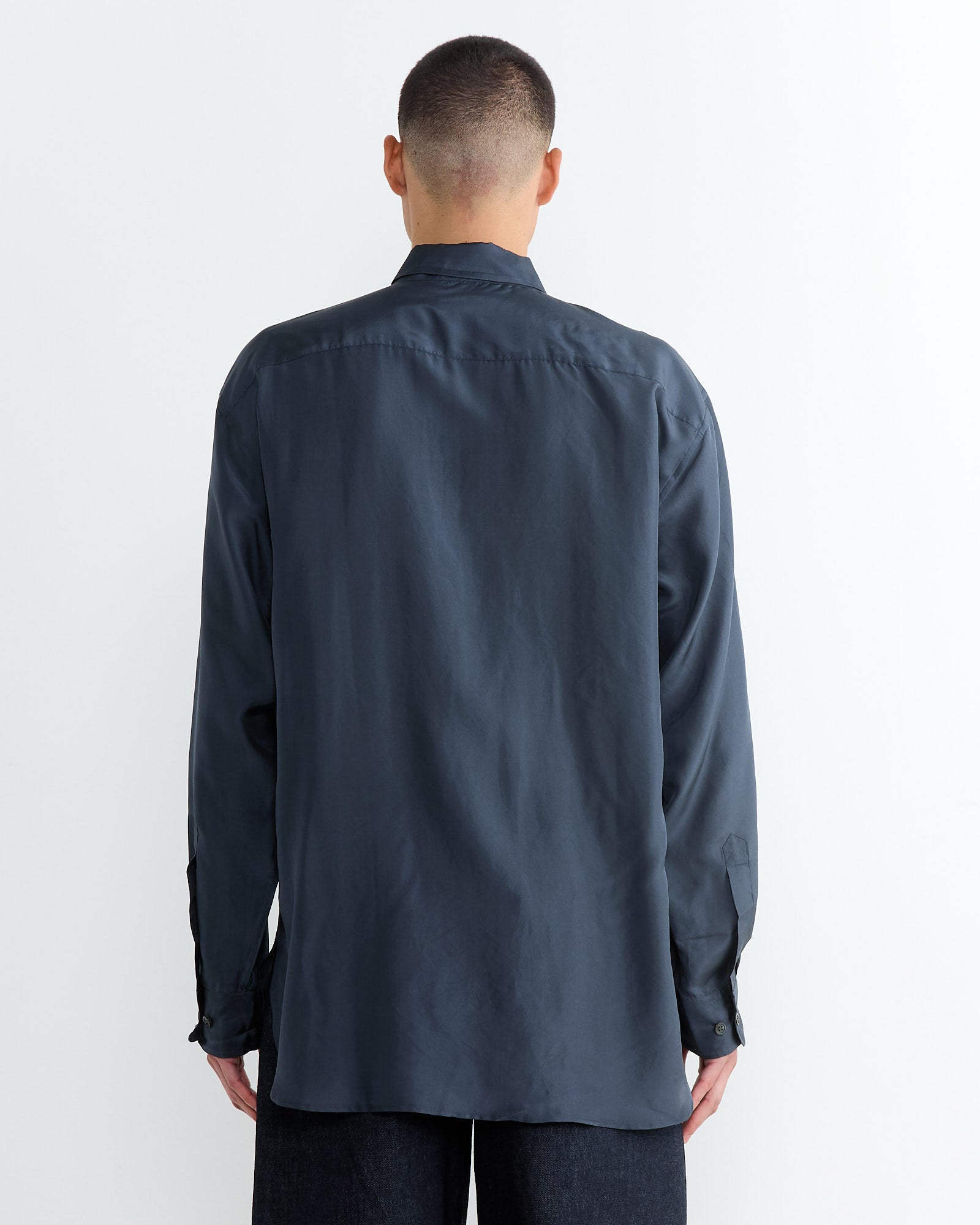 Dries Van Noten Croom 1198 Shirt Navy - Navy / M (266949)