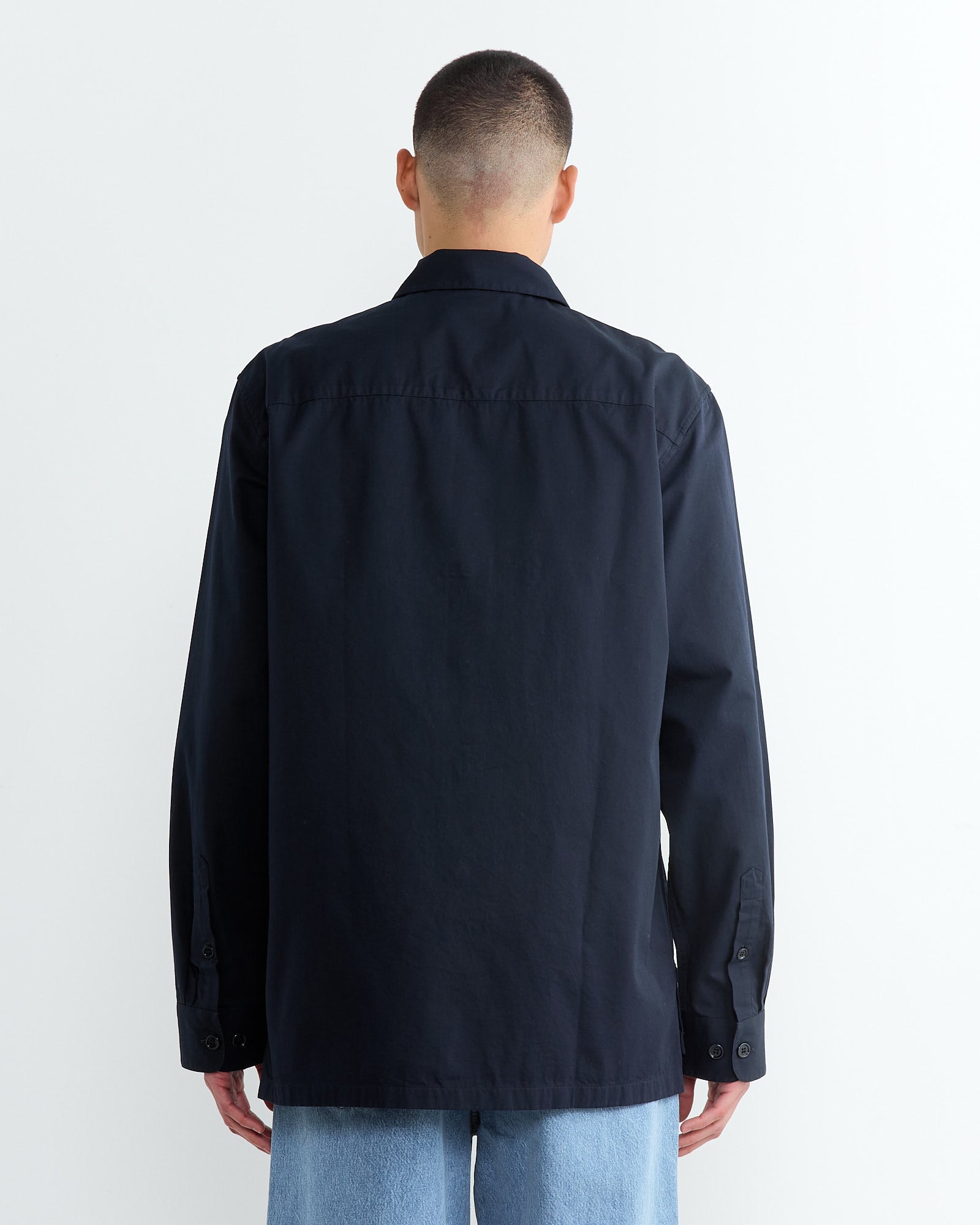 Dries Van Noten Cornish 1463 Shirt Navy - Navy / 48 (266963)