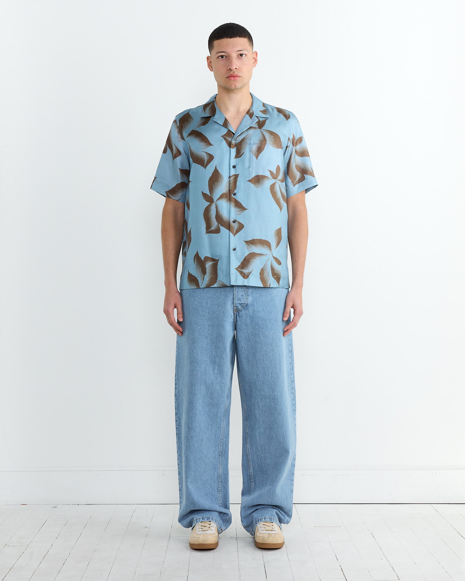 Dries Van Noten Carltone 1024 Shirt Steel - Steel / 48 (266967)