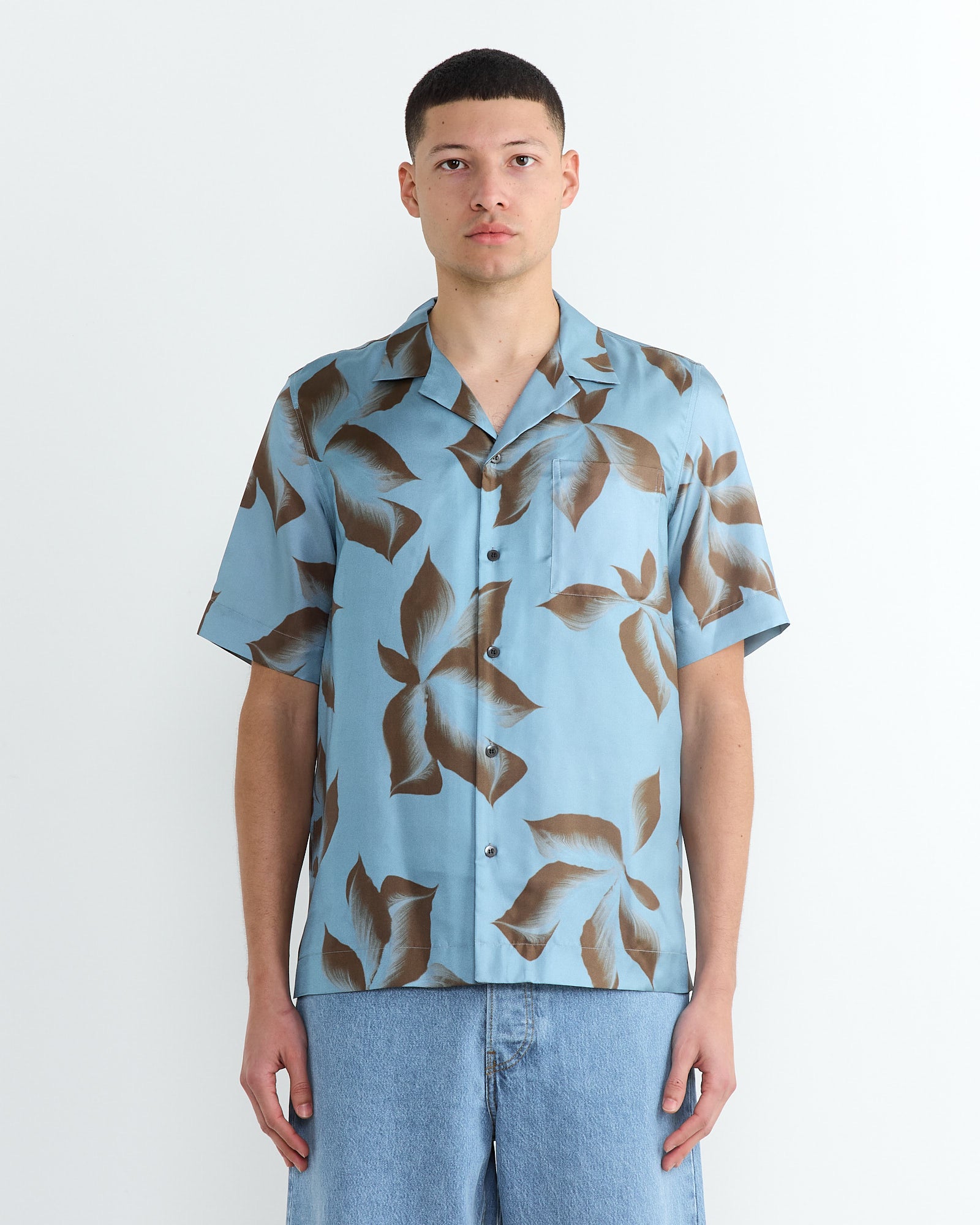 Dries Van Noten Carltone 1024 Shirt Steel - Steel / 48 (266967)