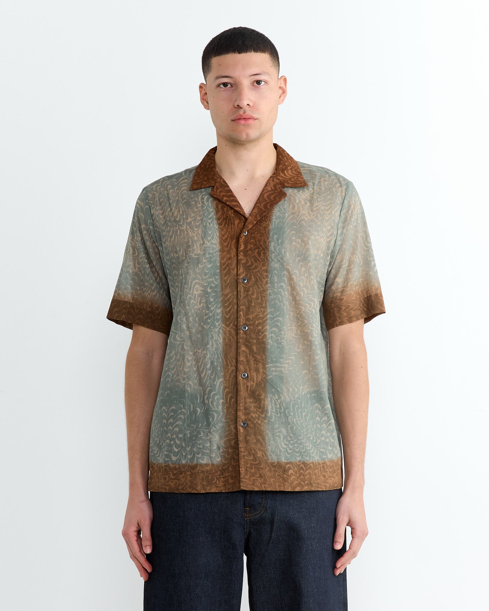 Dries Van Noten Carltone 1162 Shirt Mint - Mint / 48 (266971)