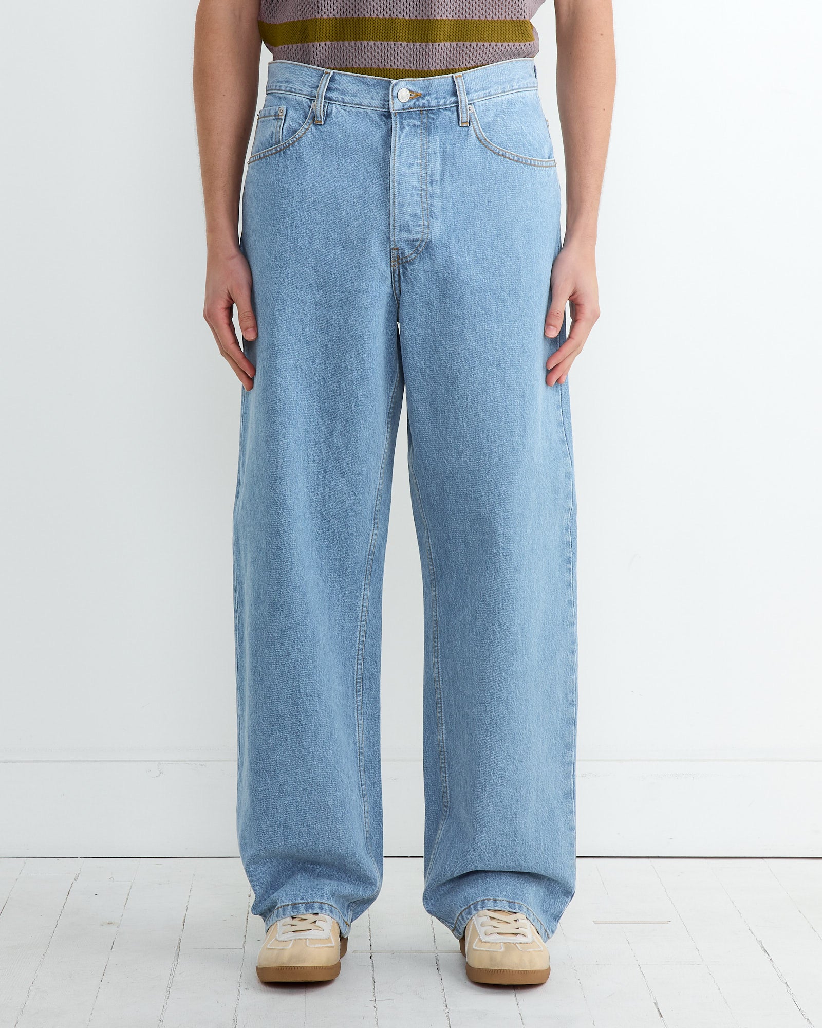 Dries Van Noten Pine 1551 Pant Light Blue - Light Blue / 32 (266988)