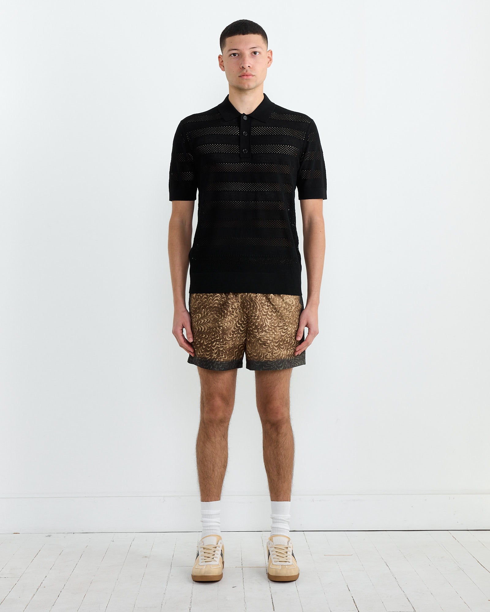 Dries Van Noten Mercy 1701 Polo Black - Black / L (267016)