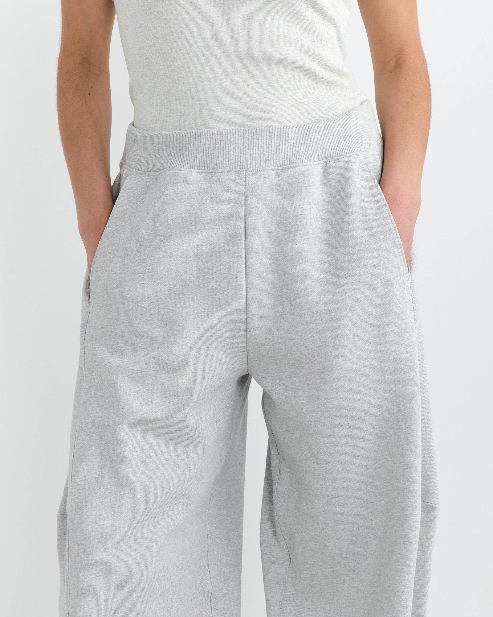 Tibi Sweatshirt Program Winslow Pant Heather Grey - Heather Grey / S (267140)