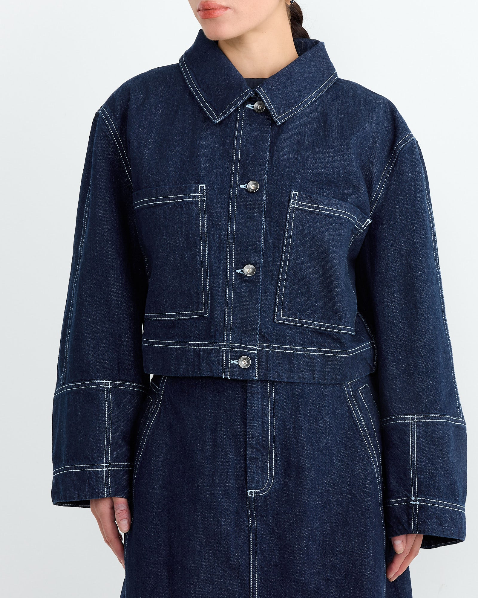 Henrik Vibskov Dusk Denim Jacket Navy - Navy / S (267186)