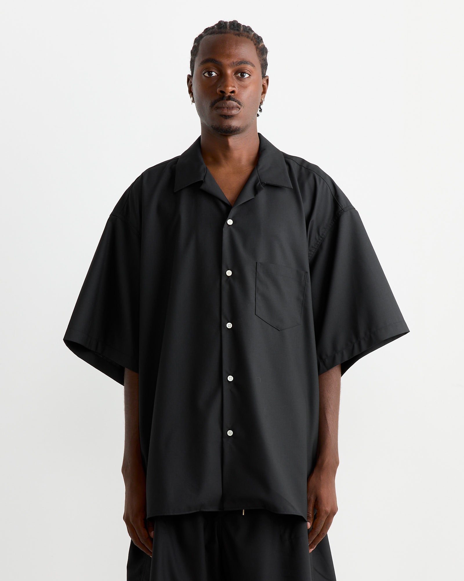 Re-Engineered Overshirt in Black