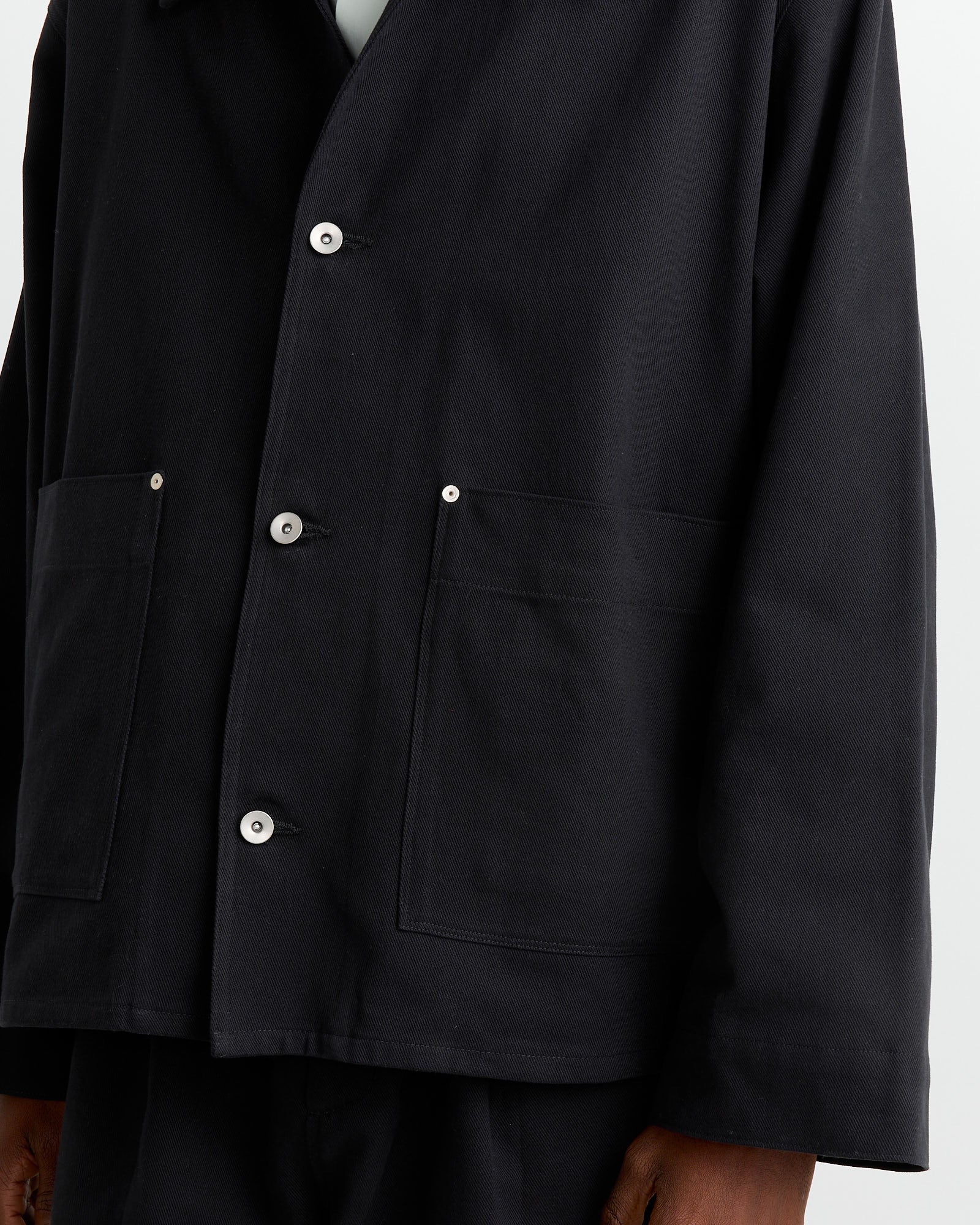 SMOCK Totem Jacket 11oz Overdyed Twill Black - 11oz Overdyed Twill Black / L (267397)