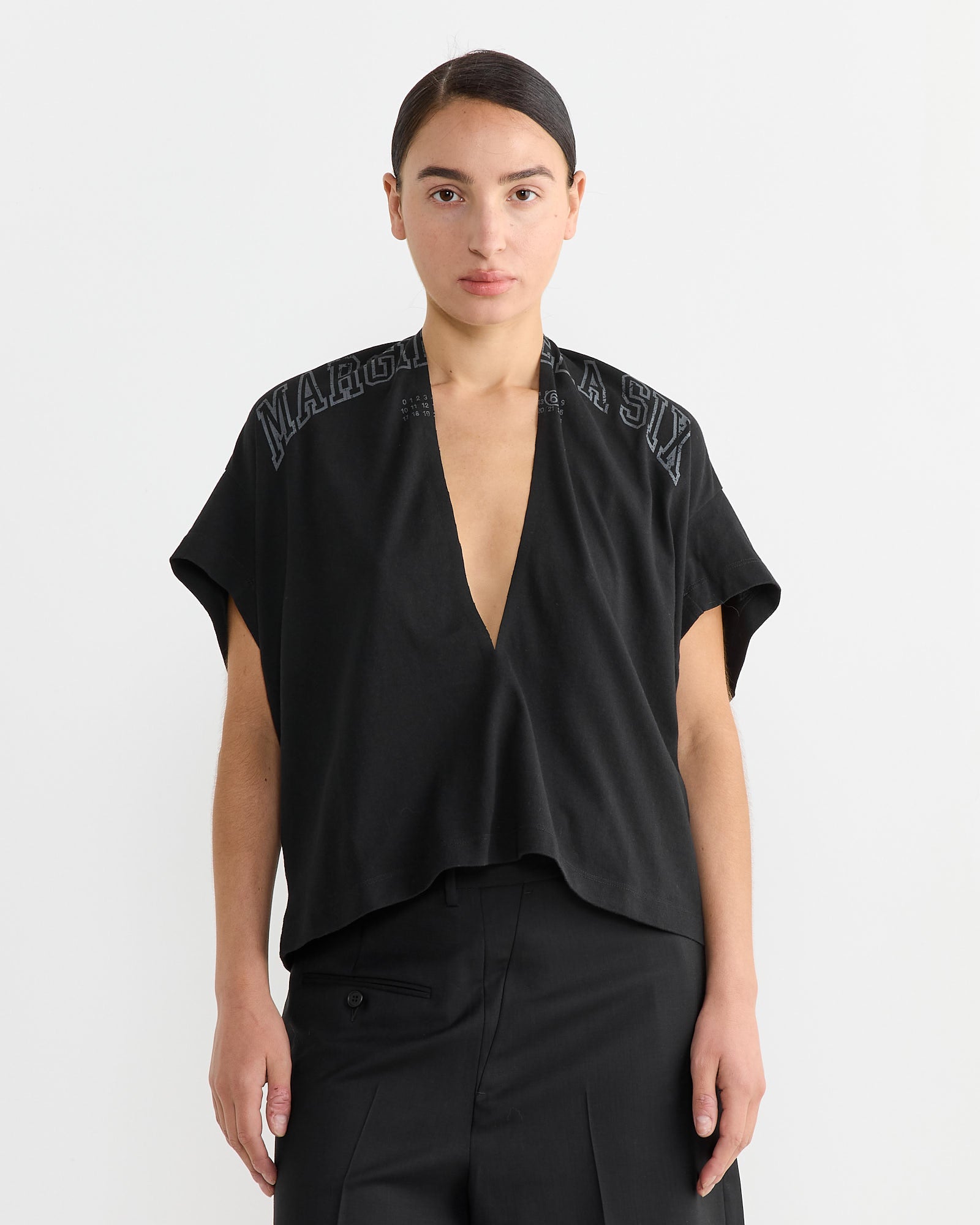 MM6 S52NF0012 S/S Top Black - Black / XS (267477)