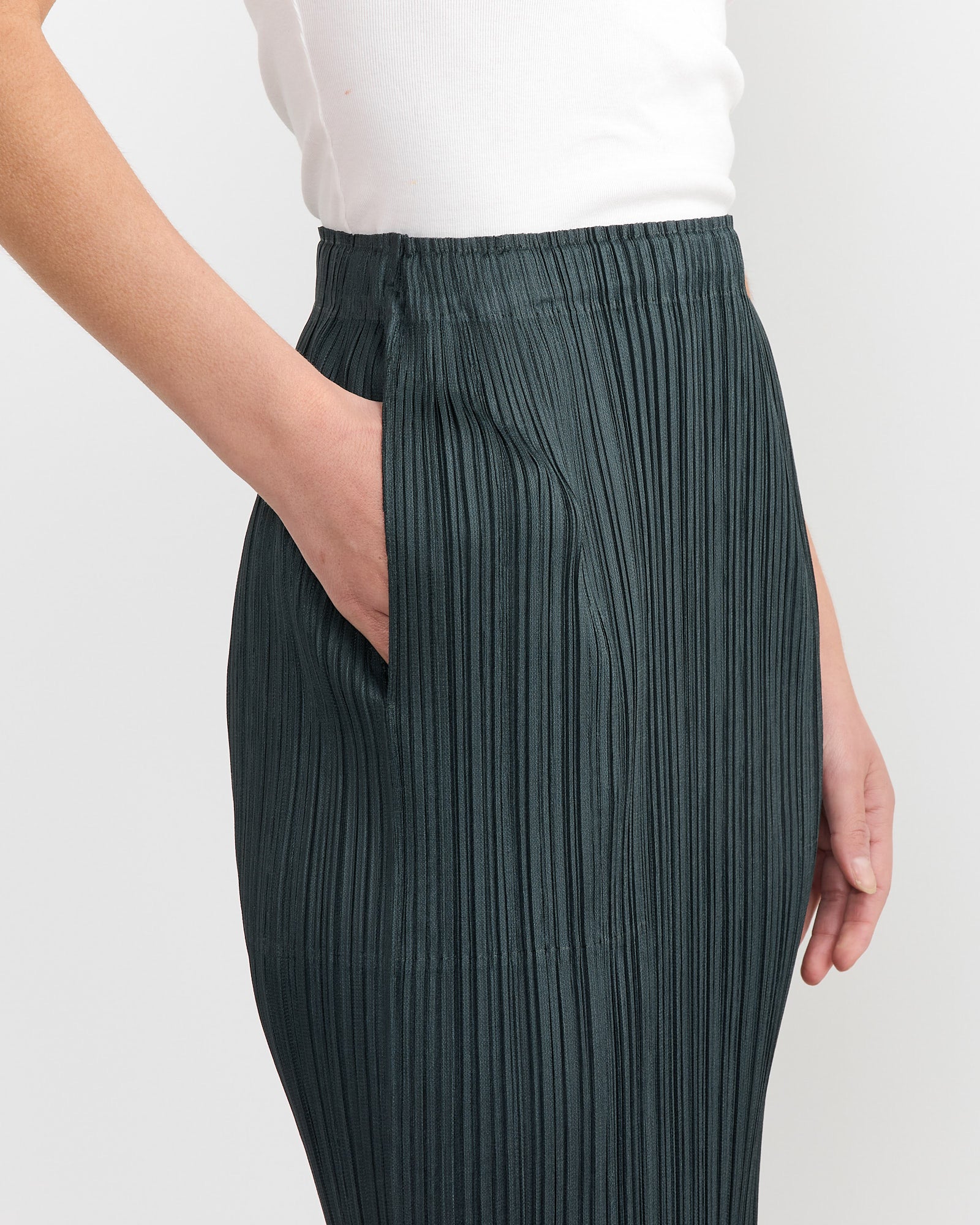 Issey Miyake Pleats Please Thicker Bottoms 1 Dark Green - Dark Green / 5 (267495)