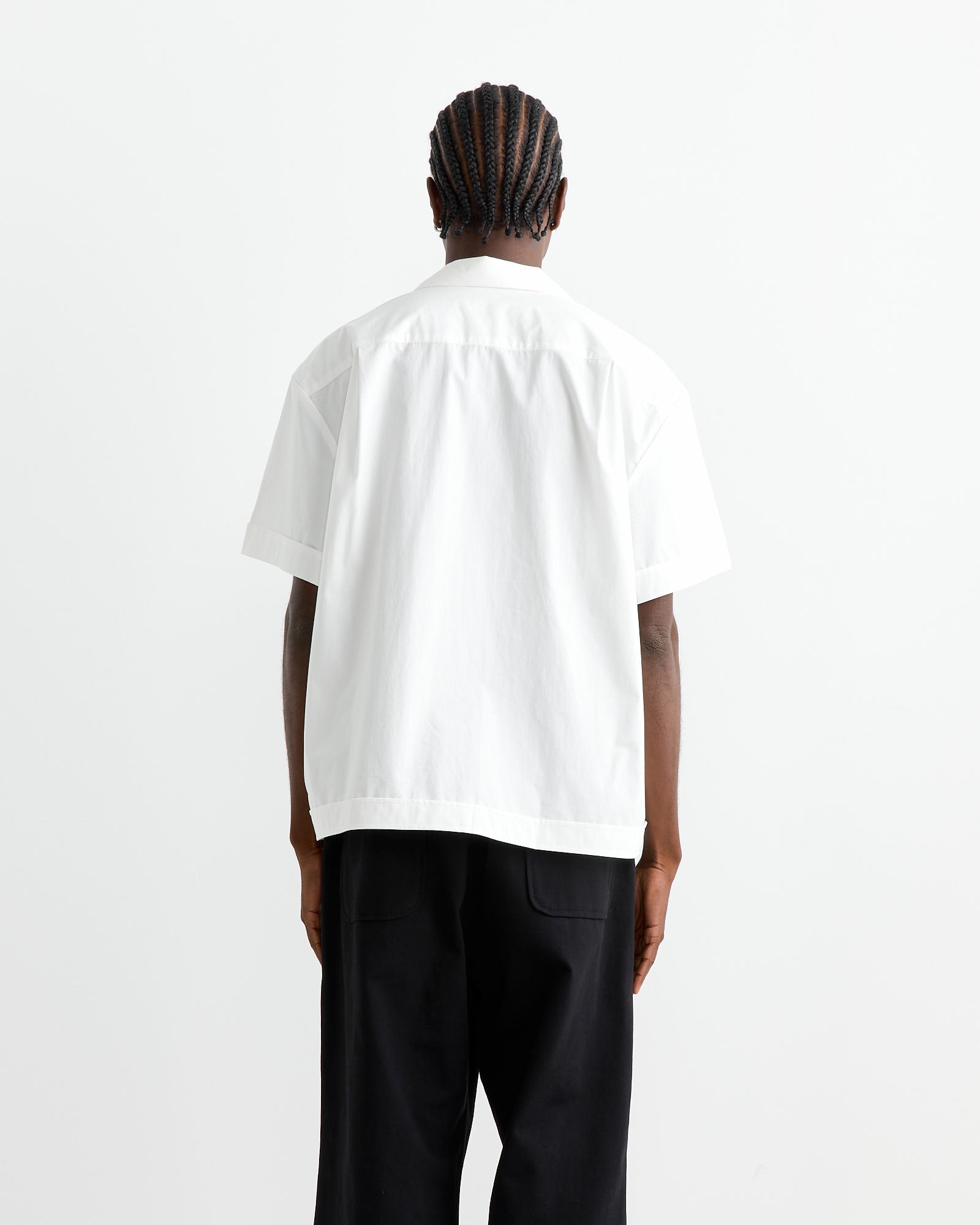 Bongo Shirt in Organic Poplin White