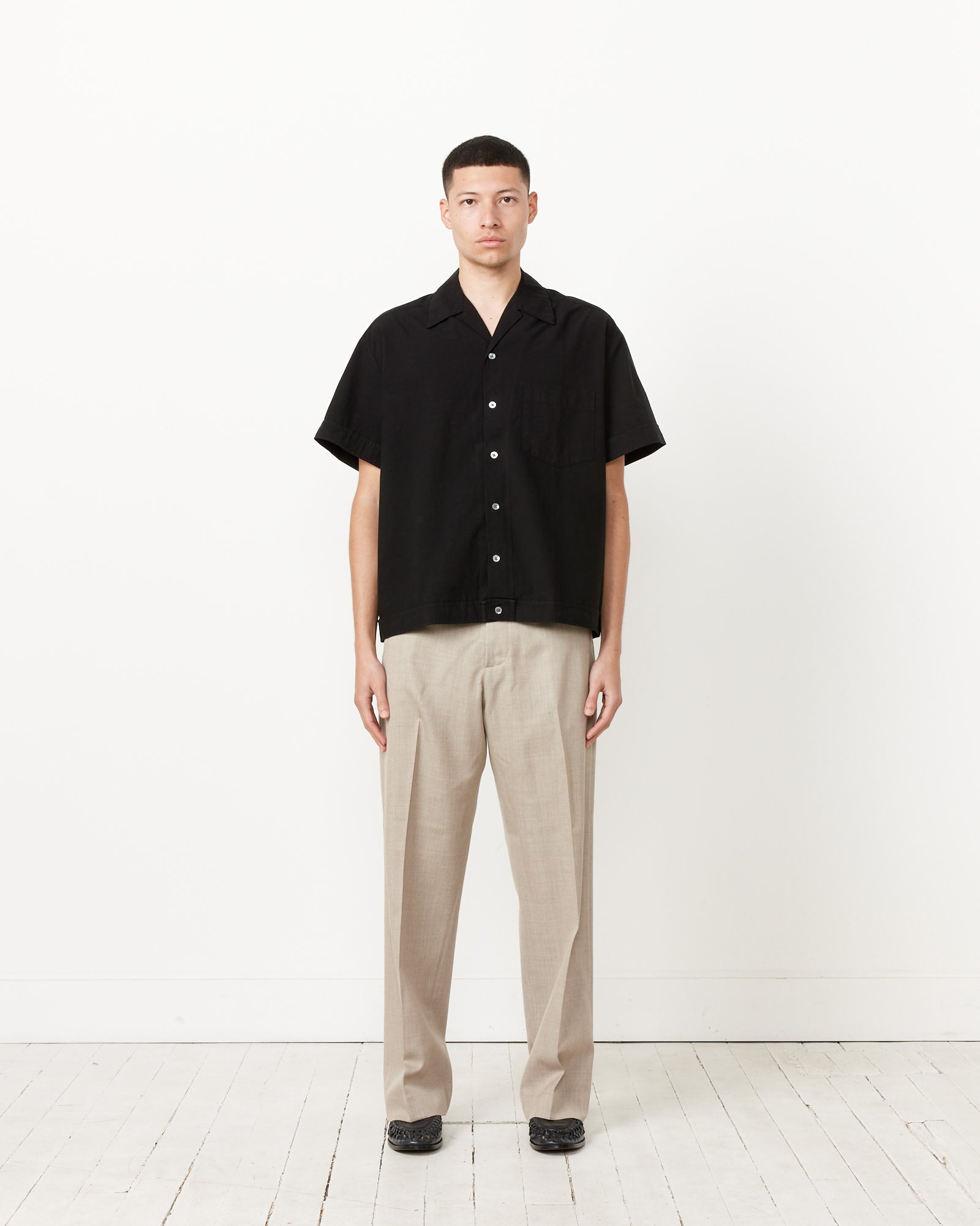 Bongo Shirt Poplin in Black