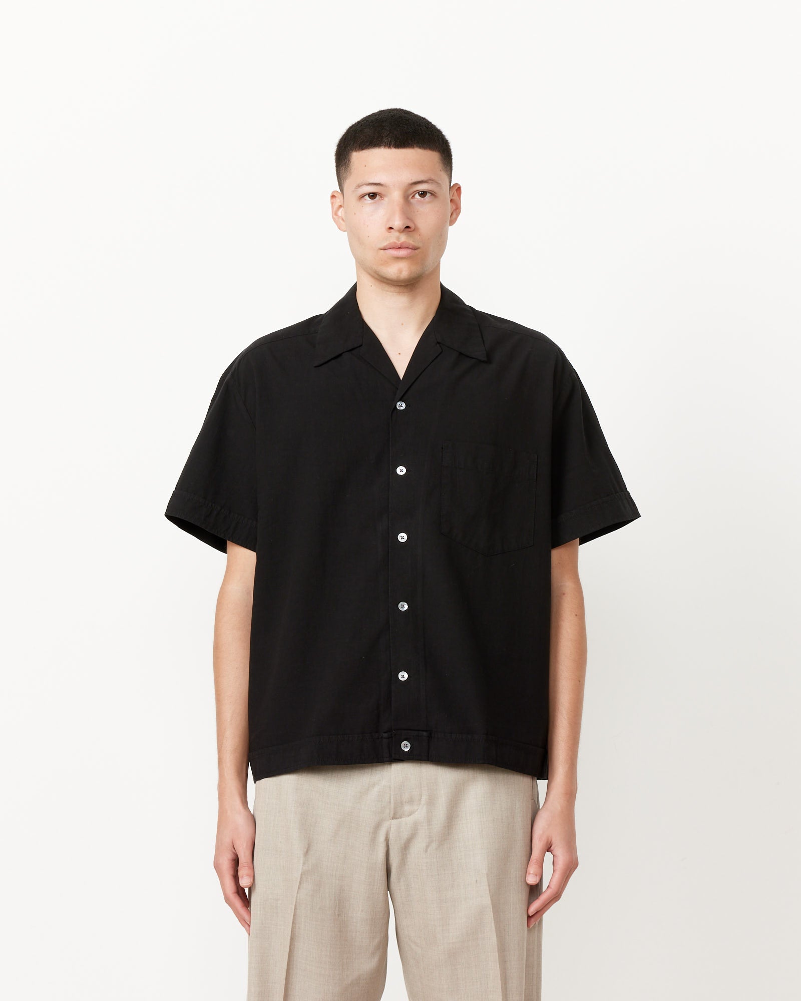 Bongo Shirt Poplin in Black