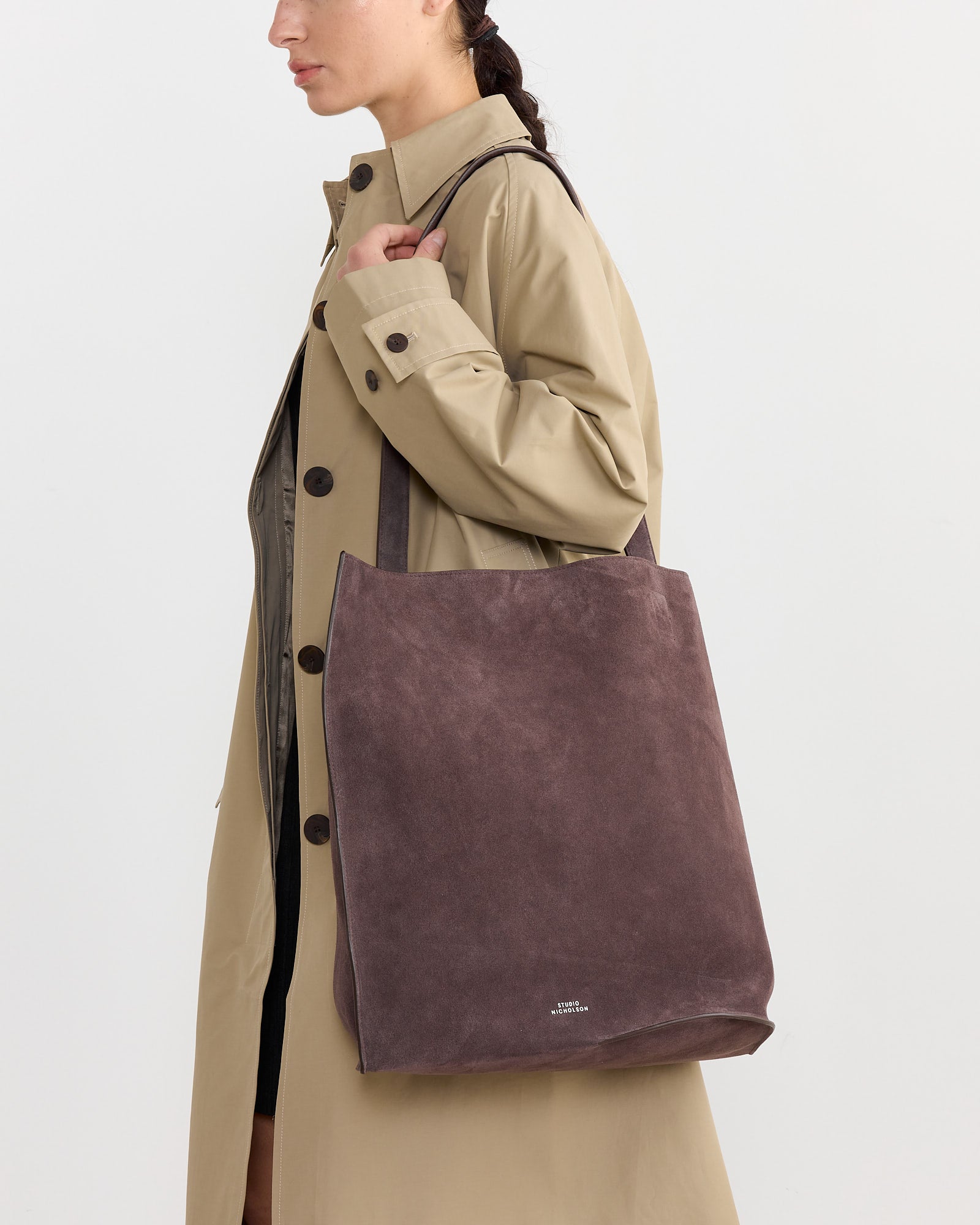 Doublet Type 2 Suede Bag in Conker