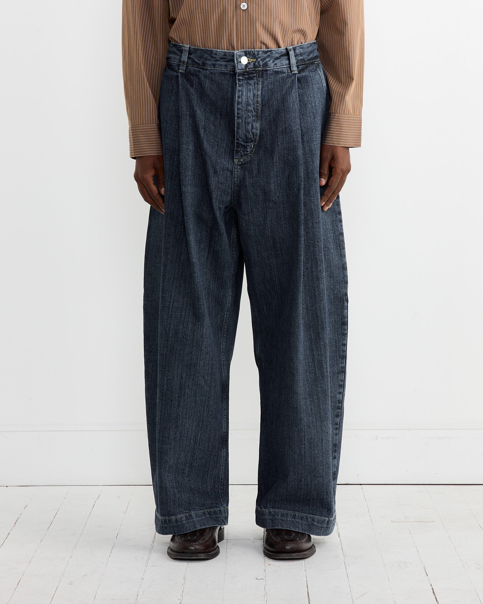 Studio Nicholson Puch Pant Indigo - Indigo / L (268489)