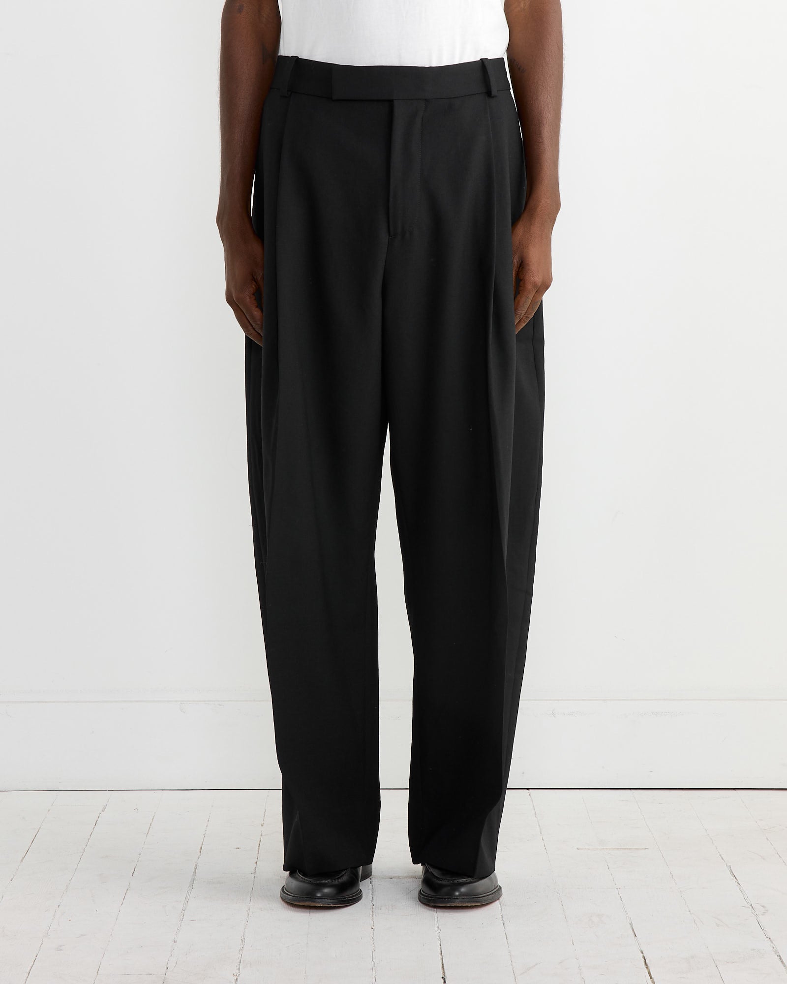 Studio Nicholson Pull Pant Black - Black / L (268497)