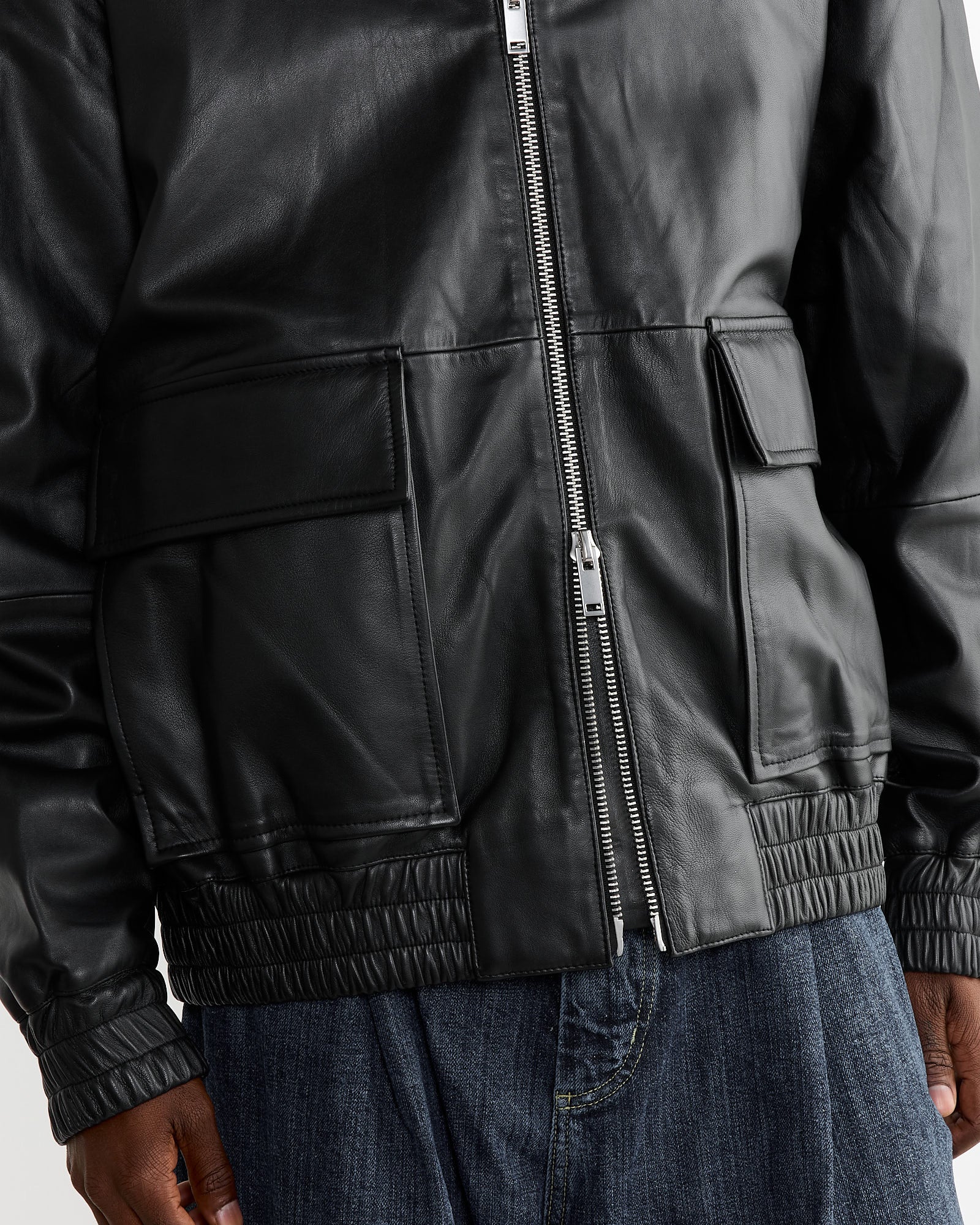 Studio Nicholson Piston Bomber Jacket Black - Black / L (268504)