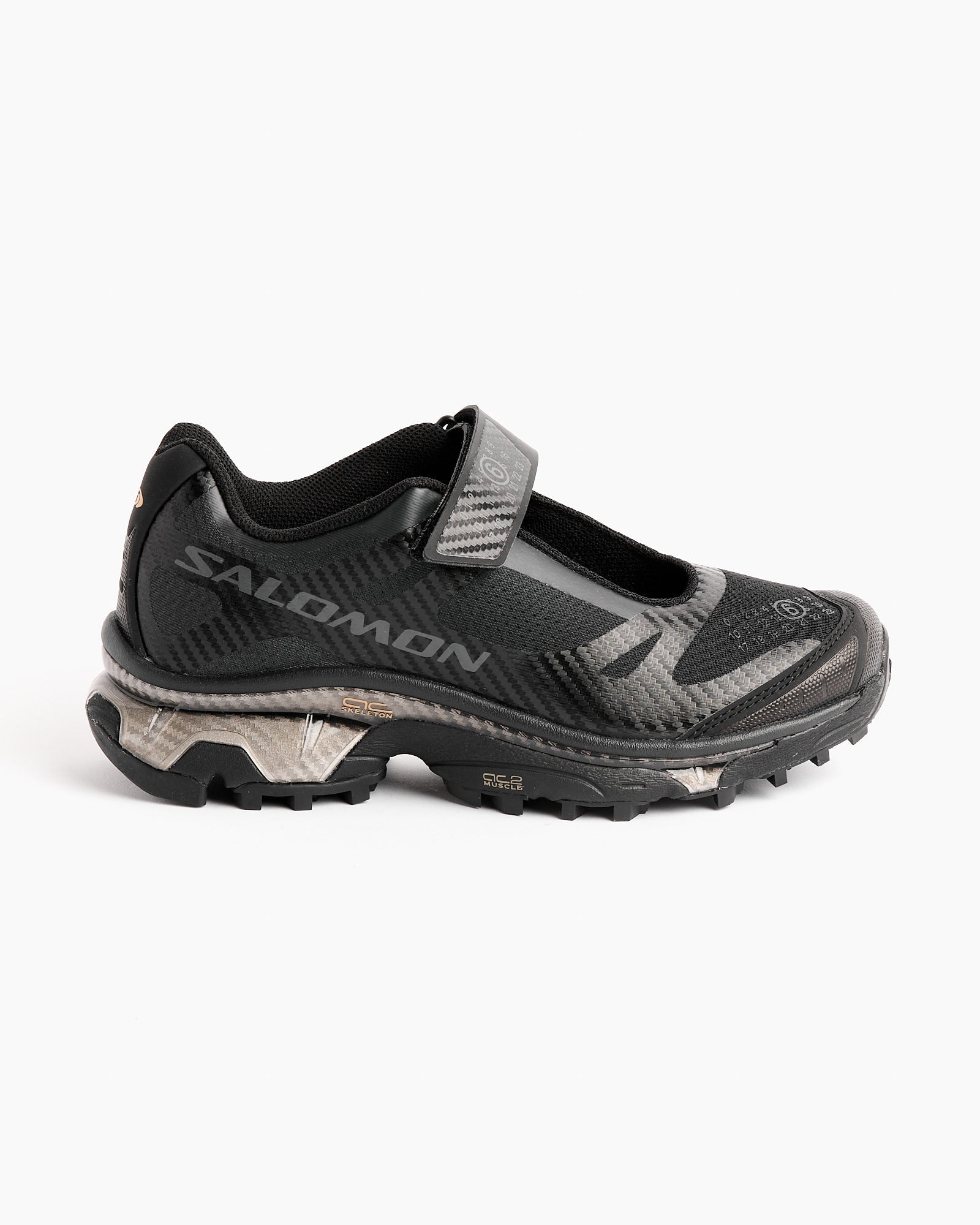 MM6 x Salomon XT-Mary Jane Sneaker in Black/Black/Soft Clay