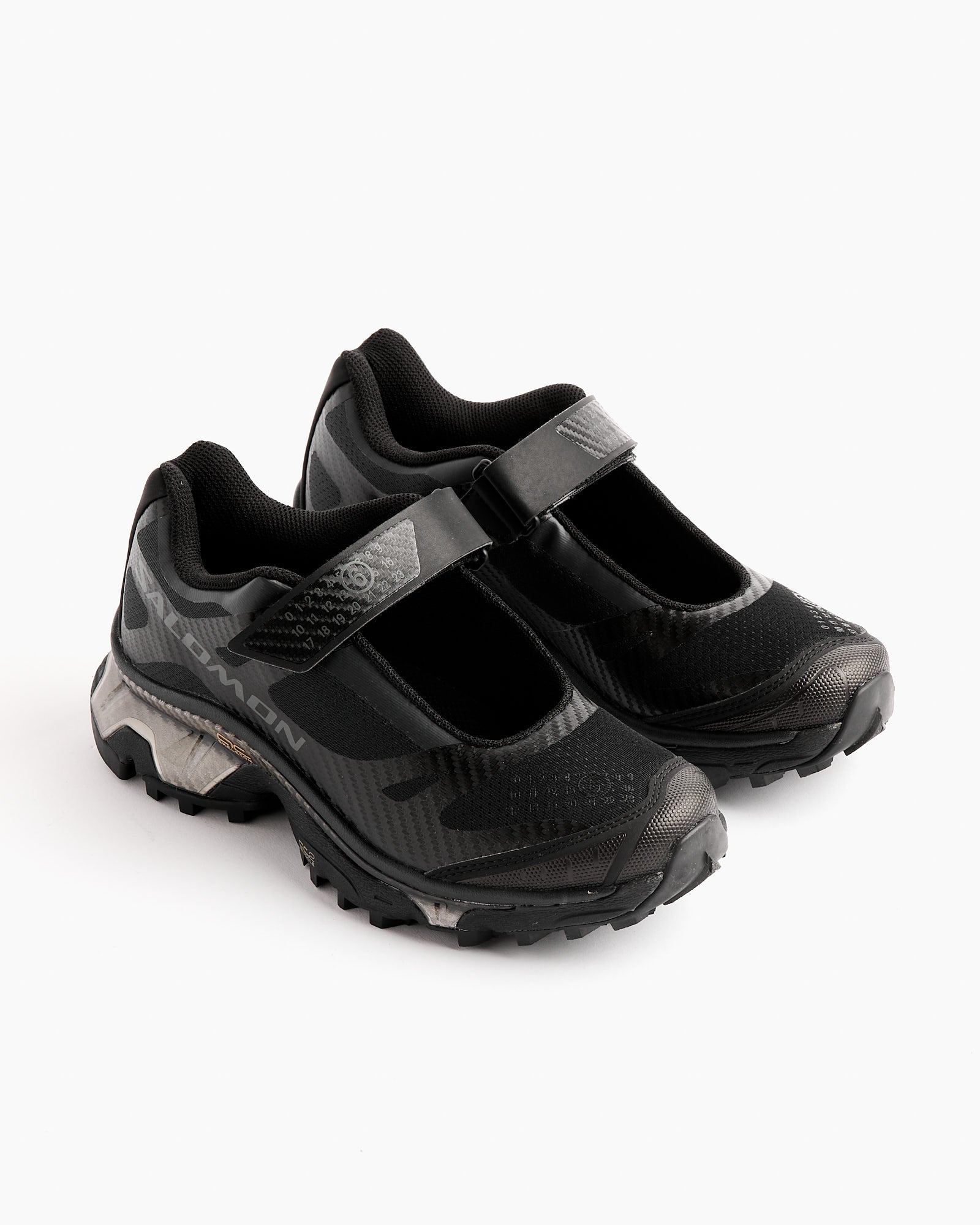 MM6 x Salomon XT-Mary Jane Sneaker in Black/Black/Soft Clay