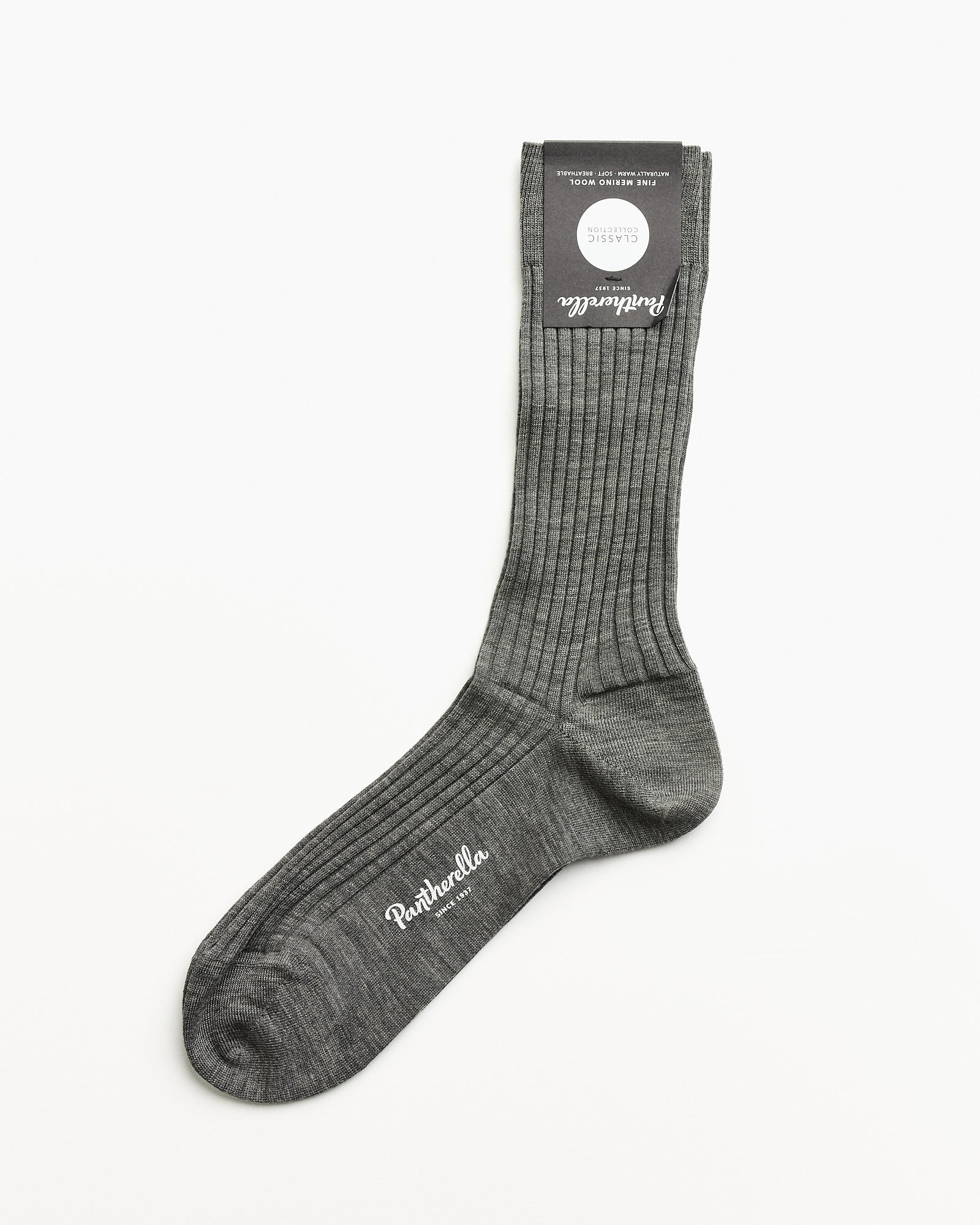 Pantherella Laburnum Short Socks Mid Grey Mix - Mid Grey Mix / 41-44 (269040)