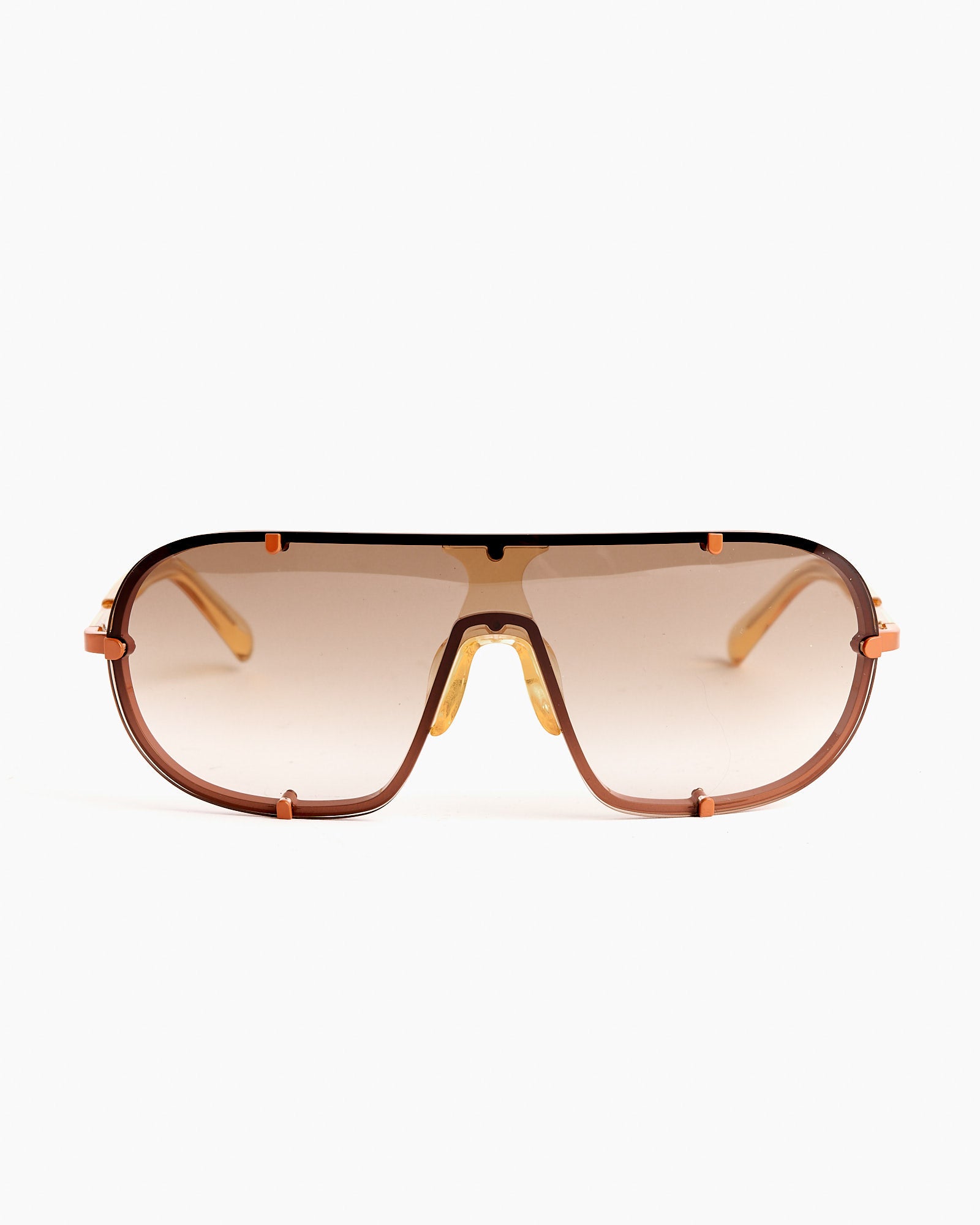 Dries Van Noten Shield Sunglasses C5 Rust/Ocra - C5 Rust/Ocra / OS (269181)